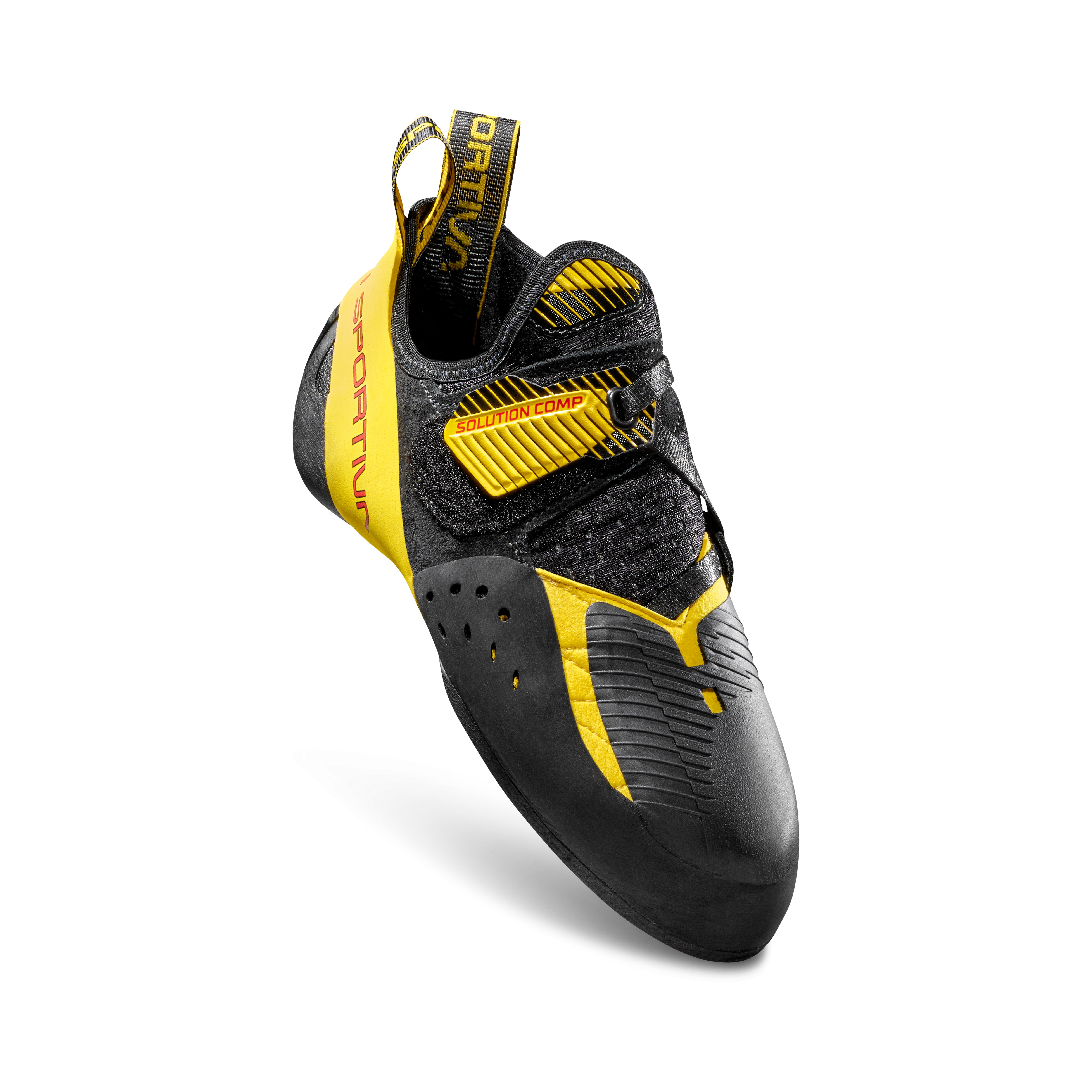 Pies de gato de hombre Solution Comp de La Sportiva - Negro / Amarillo Negro / Amarillo-5