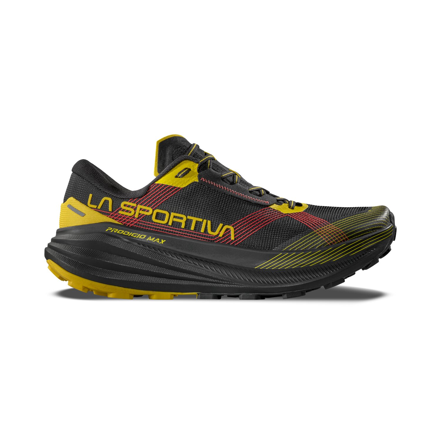 Imagen 0 de Zapatillas de trail running de hombre Prodigio Max La Sportiva Blanco / Rojo / Carbono