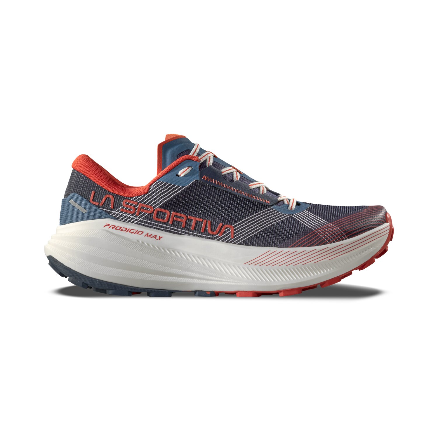 Imagen 0 de Zapatillas de Trail Running de hombre Prodigio Max La Sportiva Blanco / Rojo / Carbono