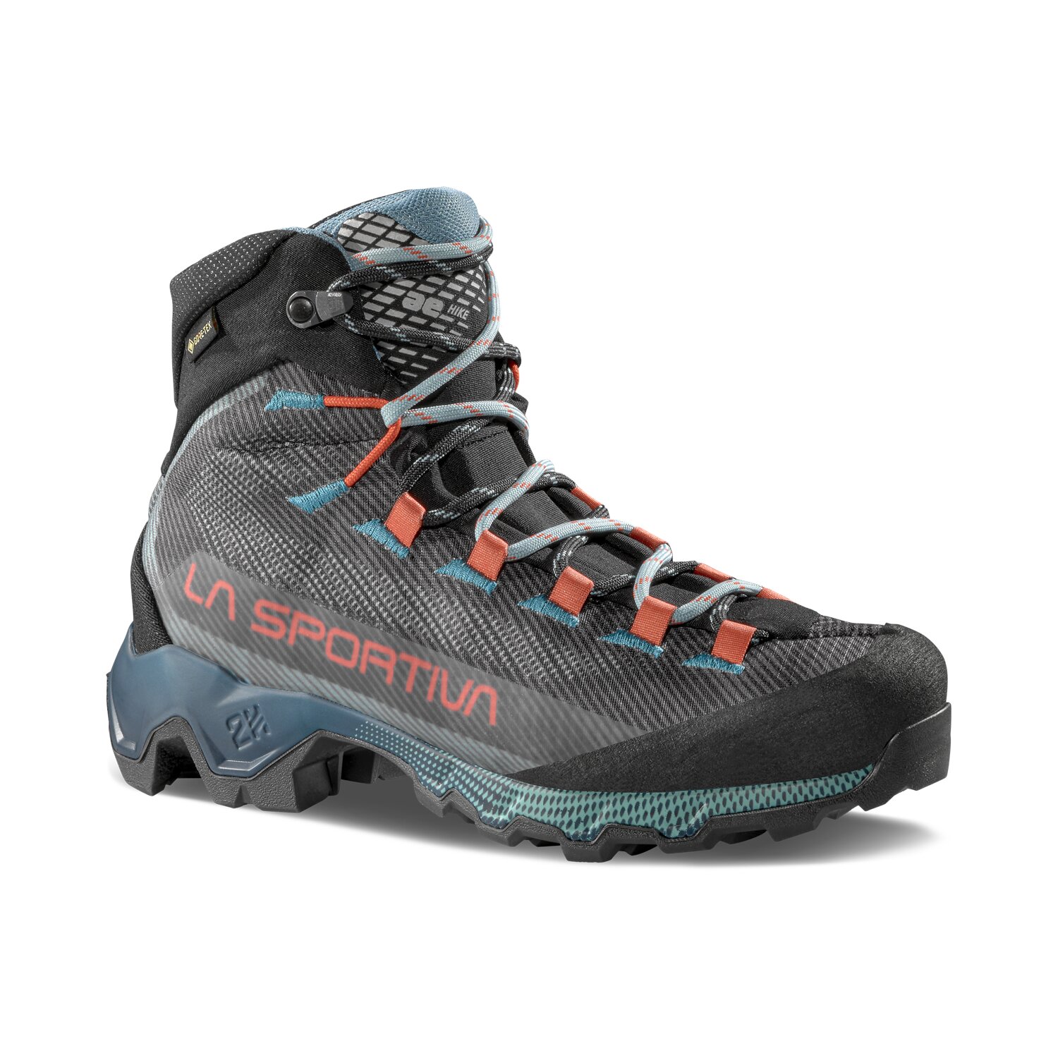 La Sportiva Zapatillas de montaña de mujer Aequilibrium Hike Goretex Negro / Azul / Blanco