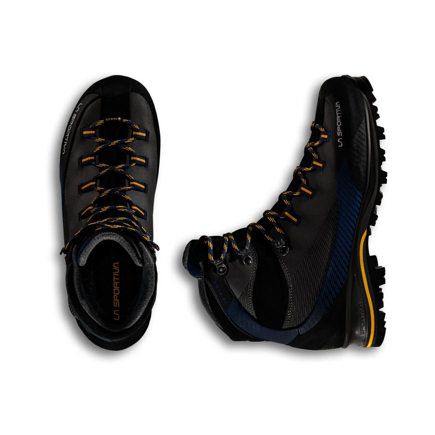 Imagen 4 de Botas de montaña de hombre Trango Trk Leather Goretex La Sportiva - Negro / Azul Negro / Azul