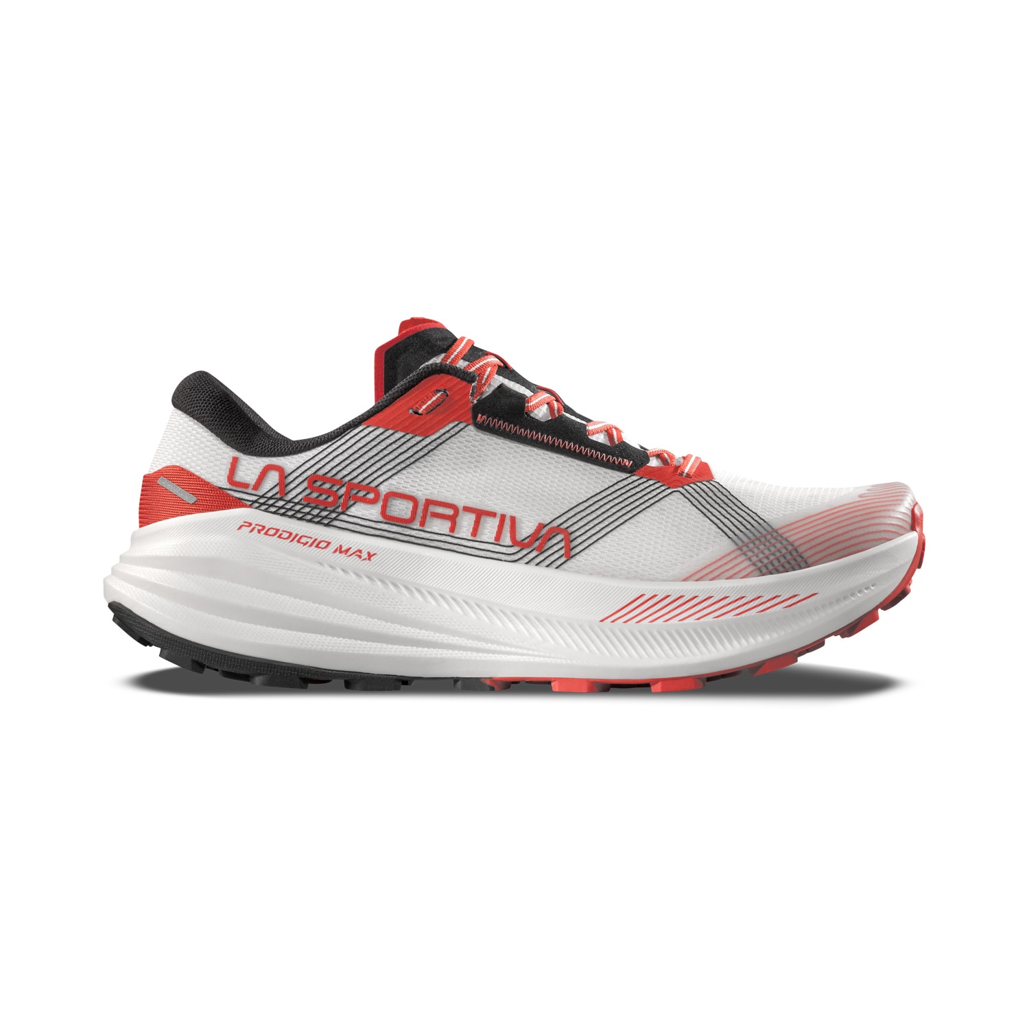 Zapatillas de trail running de hombre Prodigio Max La Sportiva - Negro / Azul / Blanco Blanco / Rojo / Carbono-1