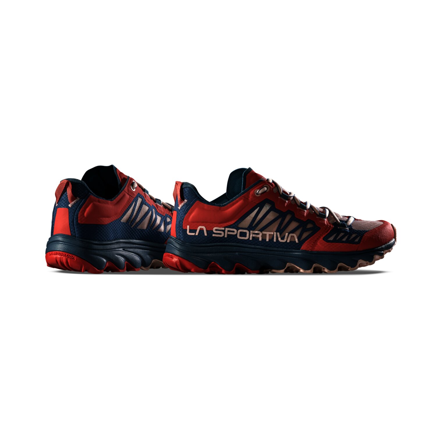Zapatillas de Trail Running de mujer Helios III La Sportiva - Rojo / Azul marino Rojo / Azul marino-4