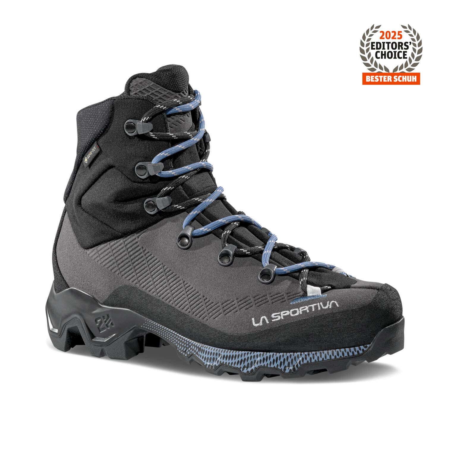 Imagen 3 de Zapatillas de montaña de mujer Aequilibrium Trek Goretex La Sportiva - Gris / Negro Gris / Negro