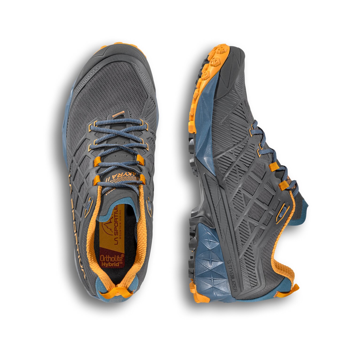 Imagen 4 de Zapatillas de montaña de hombre Akyra II La Sportiva - Gris / Azul Gris / Azul