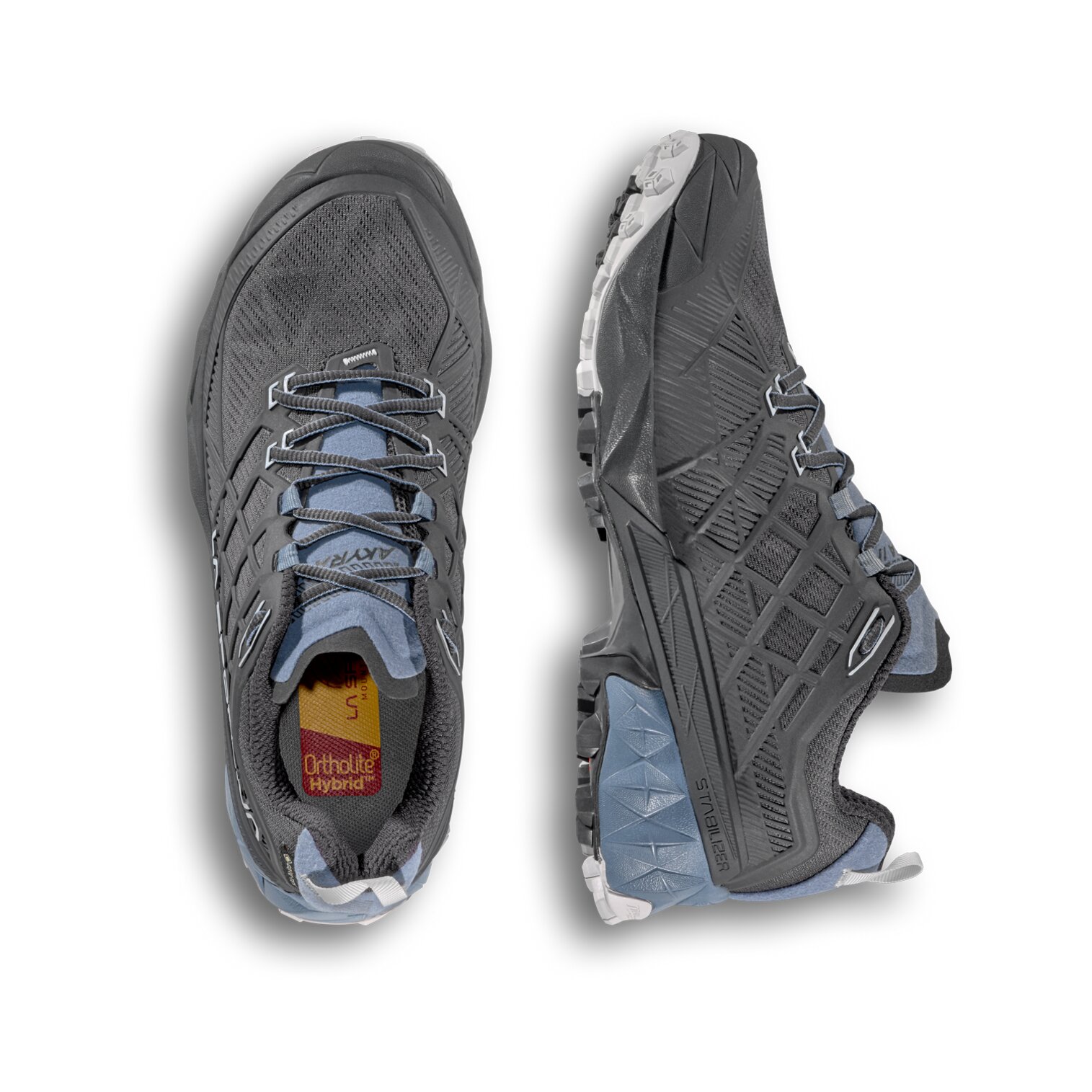 Imagen 4 de Zapatillas de montaña de mujer Akyra II Goretex La Sportiva - Gris / Azul Gris / Azul