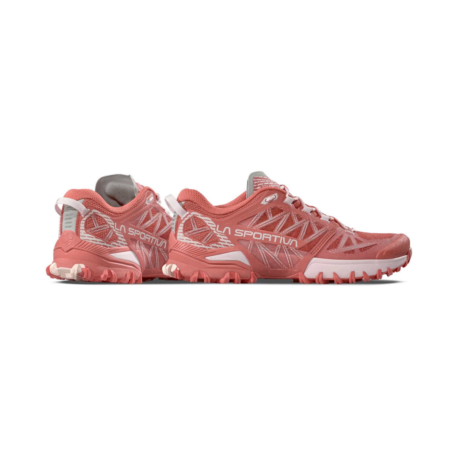 Imagen 5 de Zapatillas de Trail Running de mujer Bushido III La Sportiva - Rojo / Blanco Rojo / Blanco