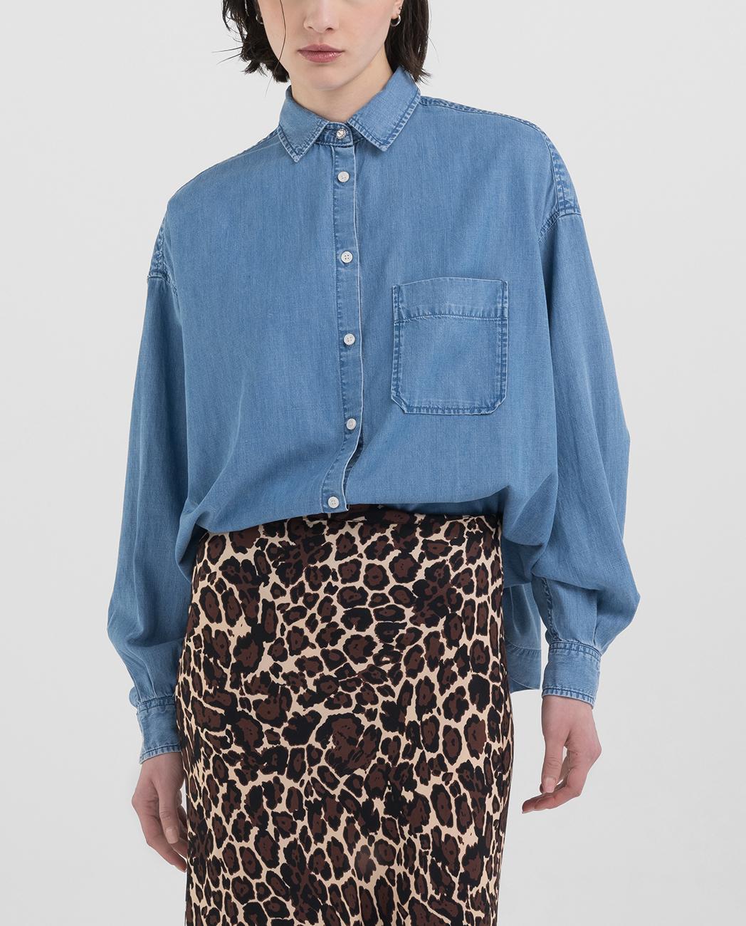Falda larga animal print