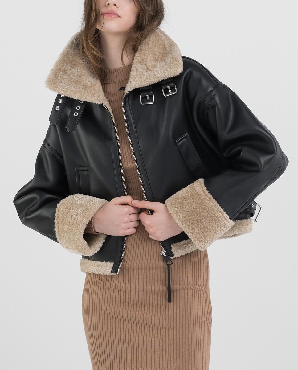 Corte Inglés Chaqueta Denim Borrego Mujer Cazadora Borrego Mujer