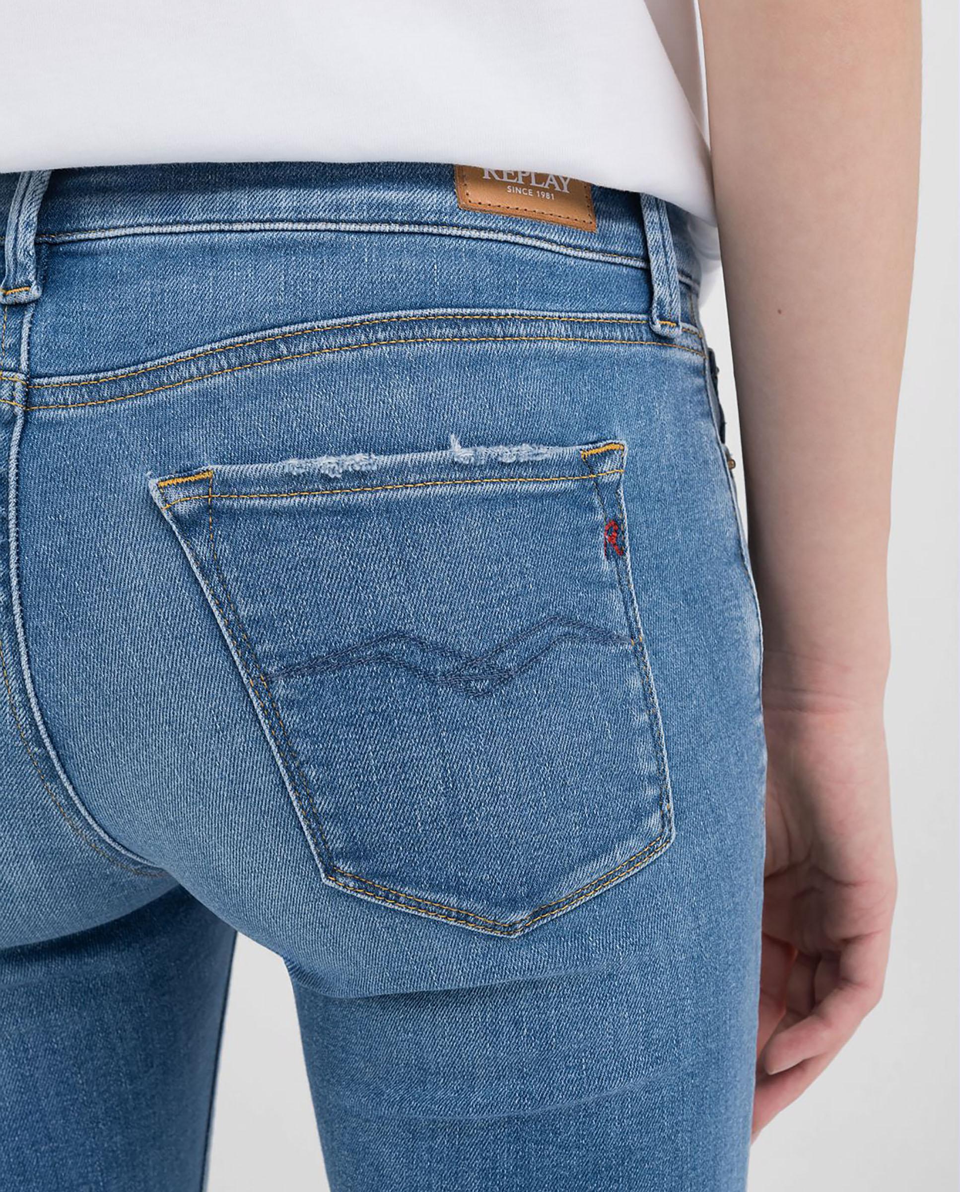 Vaquero pitillo de mujer tipo skinny fit - Replay - Azul Azul-4