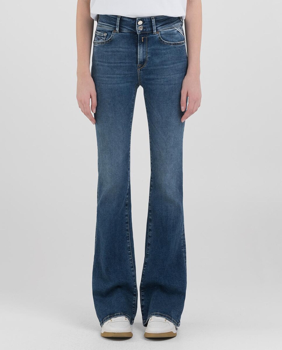 Vaqueros campana de mujer con bolsillos · Replay · El Corte Inglés