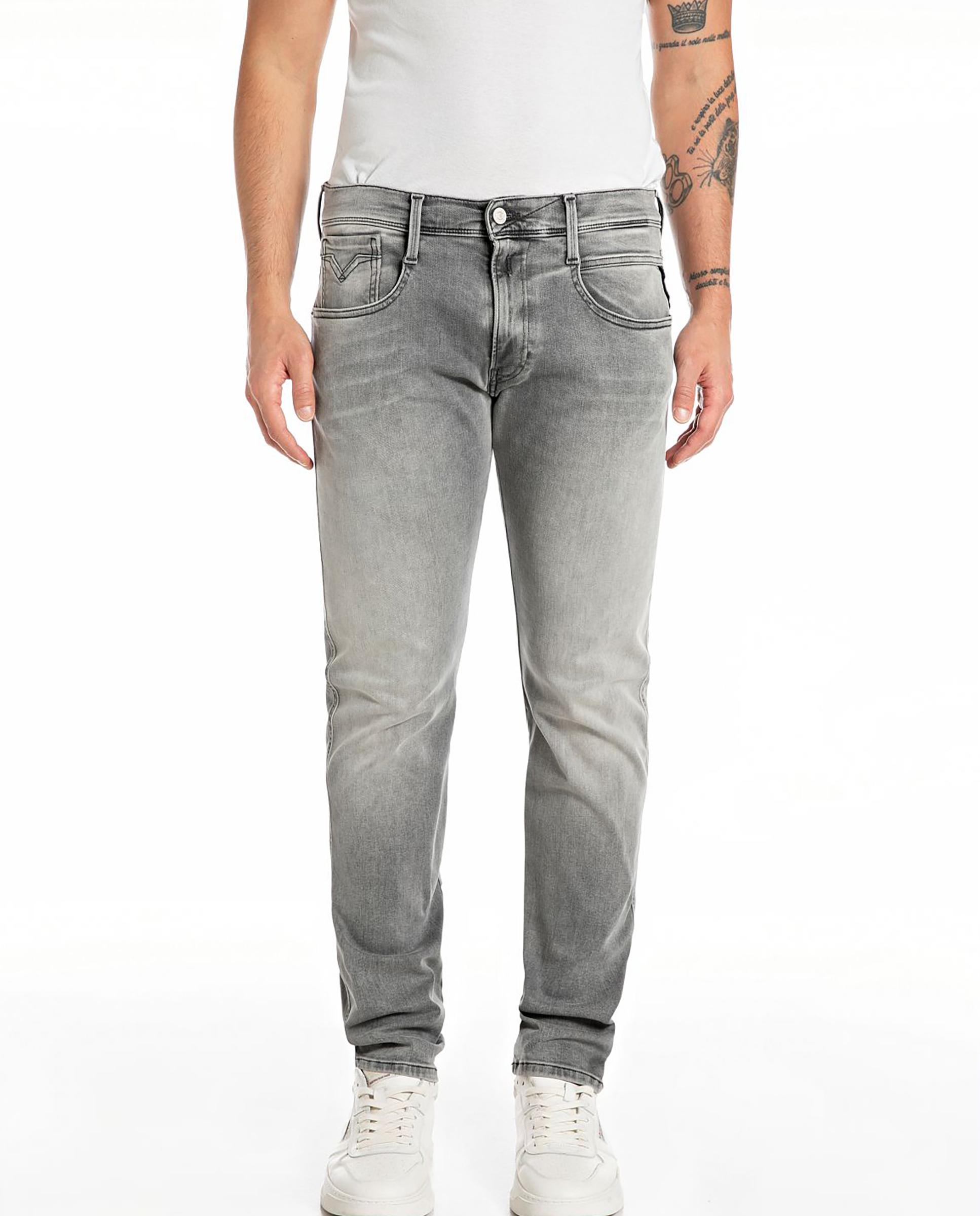 Imagen 0 de Vaqueros de hombre slim con cinco bolsillos Gris