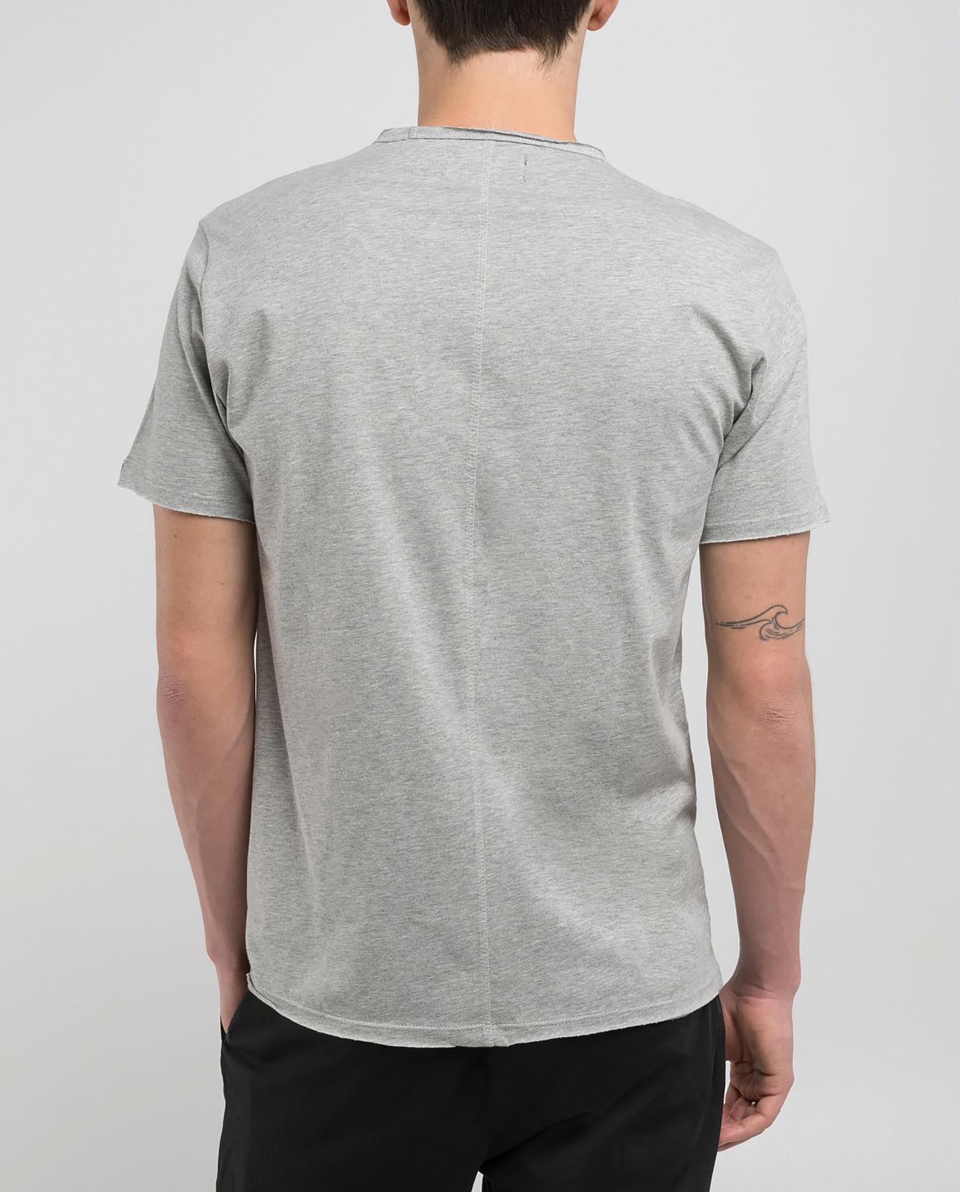 Camiseta de hombre de algodón de manga corta - Replay - Gris Gris-2