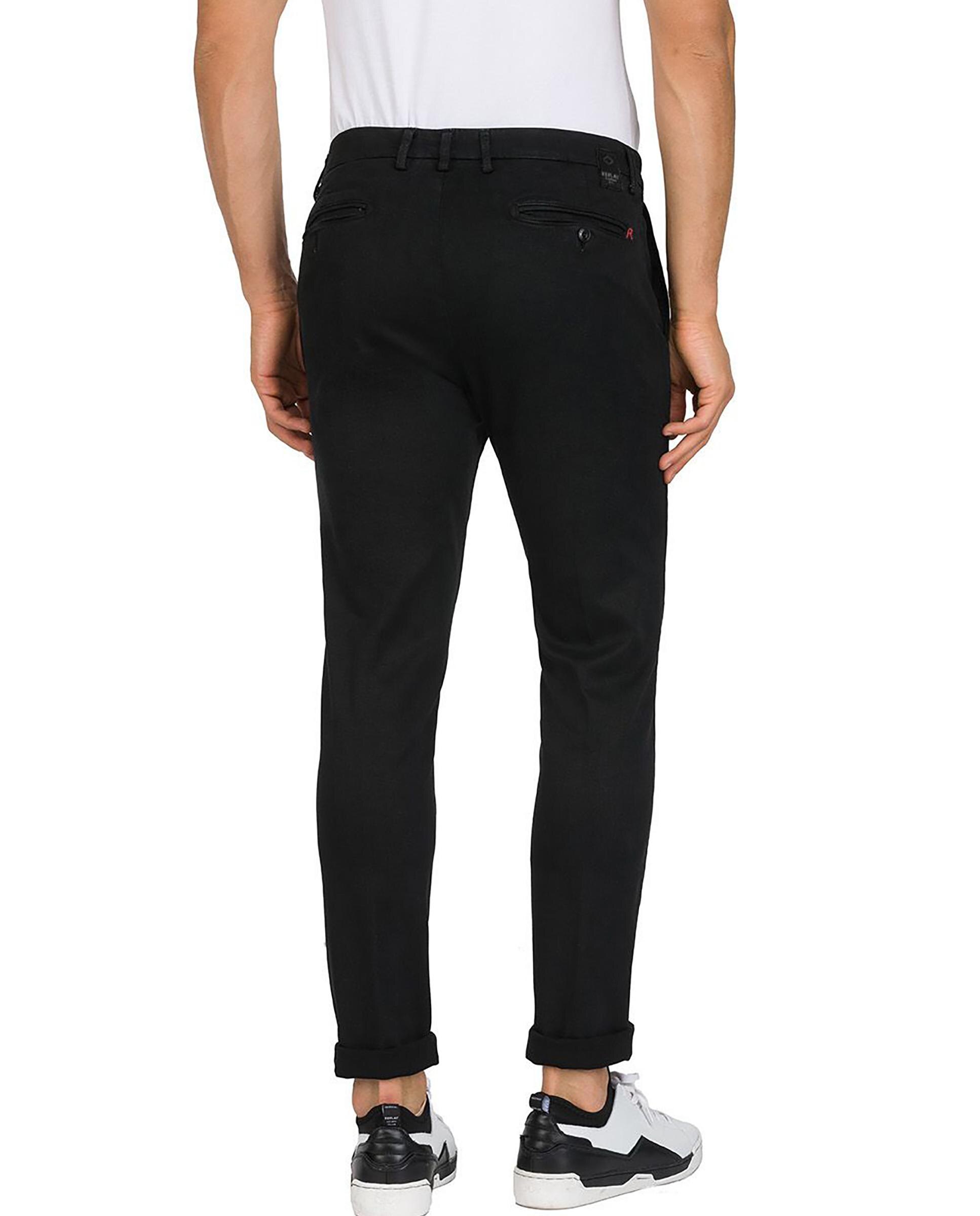 Chinos de hombre slim elásticos - Replay - Negro Negro-2