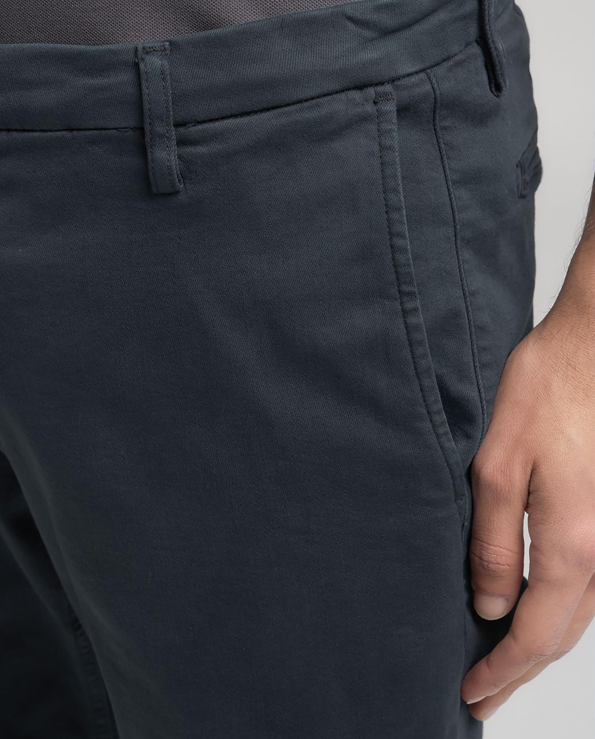 Chinos de hombre regular elásticos - Replay - Verde militar Verde militar-5