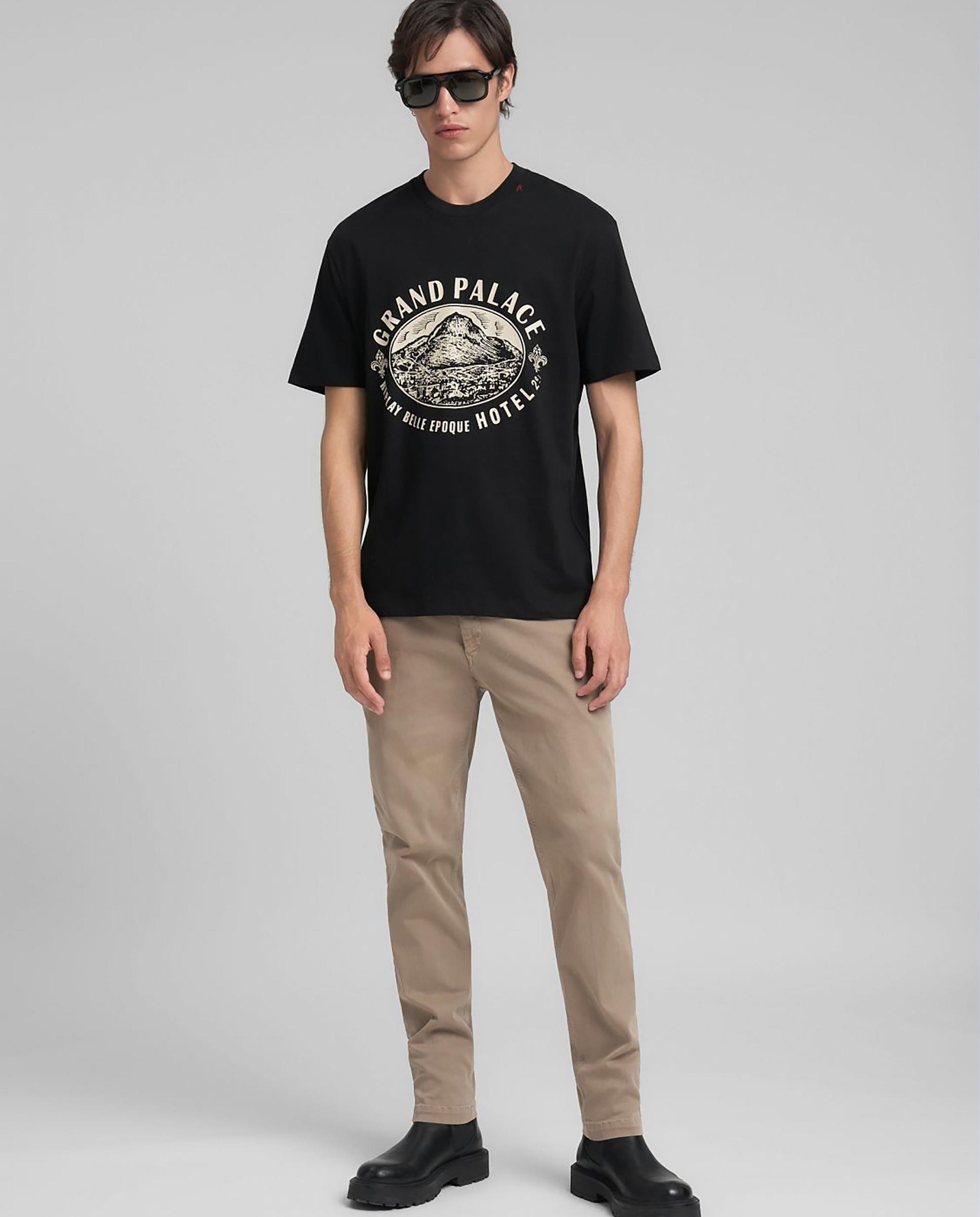 Chino de hombre regular fit con dos bolsillos franceses - Replay - Beige Beige-2