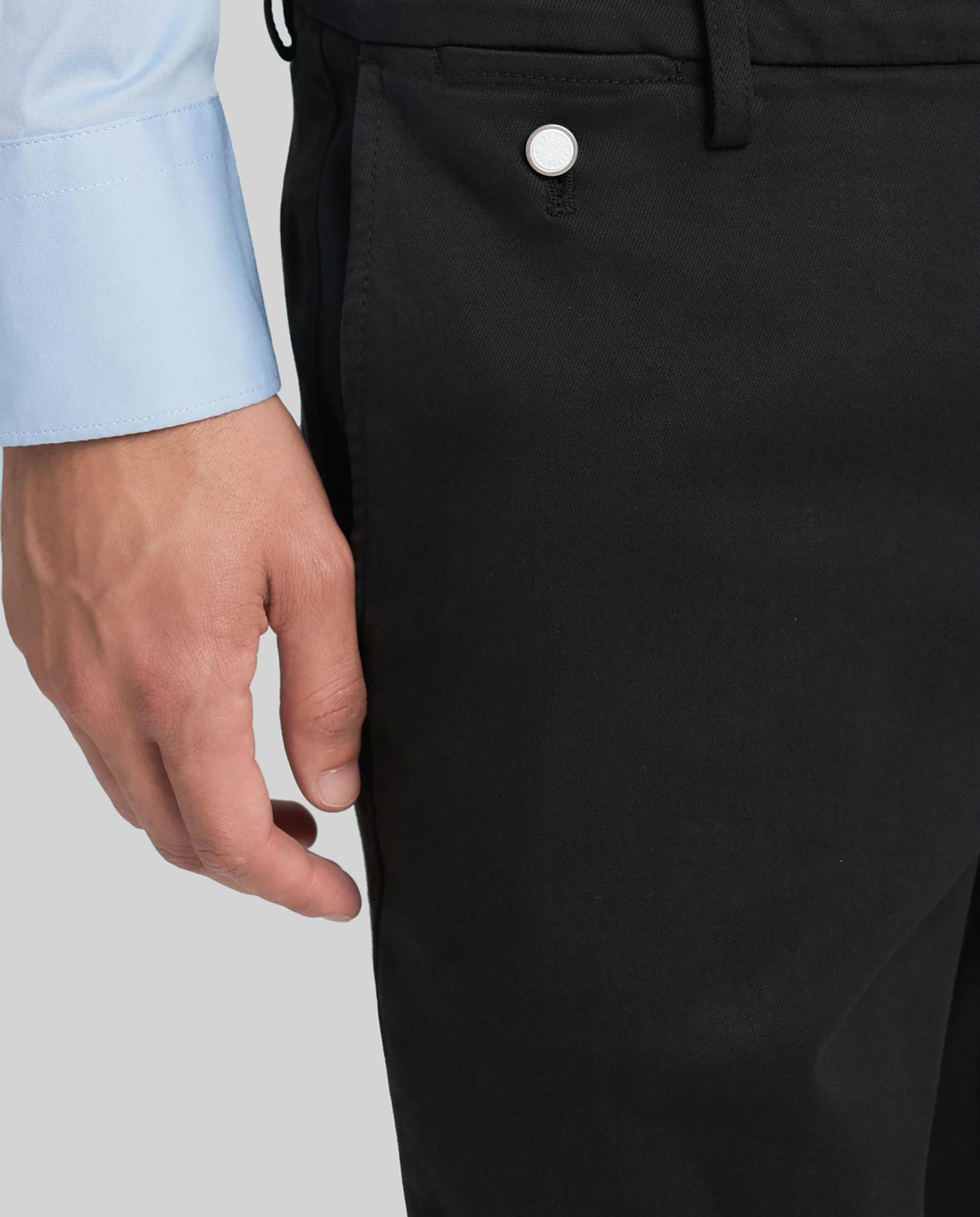 Chinos de hombre regular elásticos - Replay - Negro Negro-4