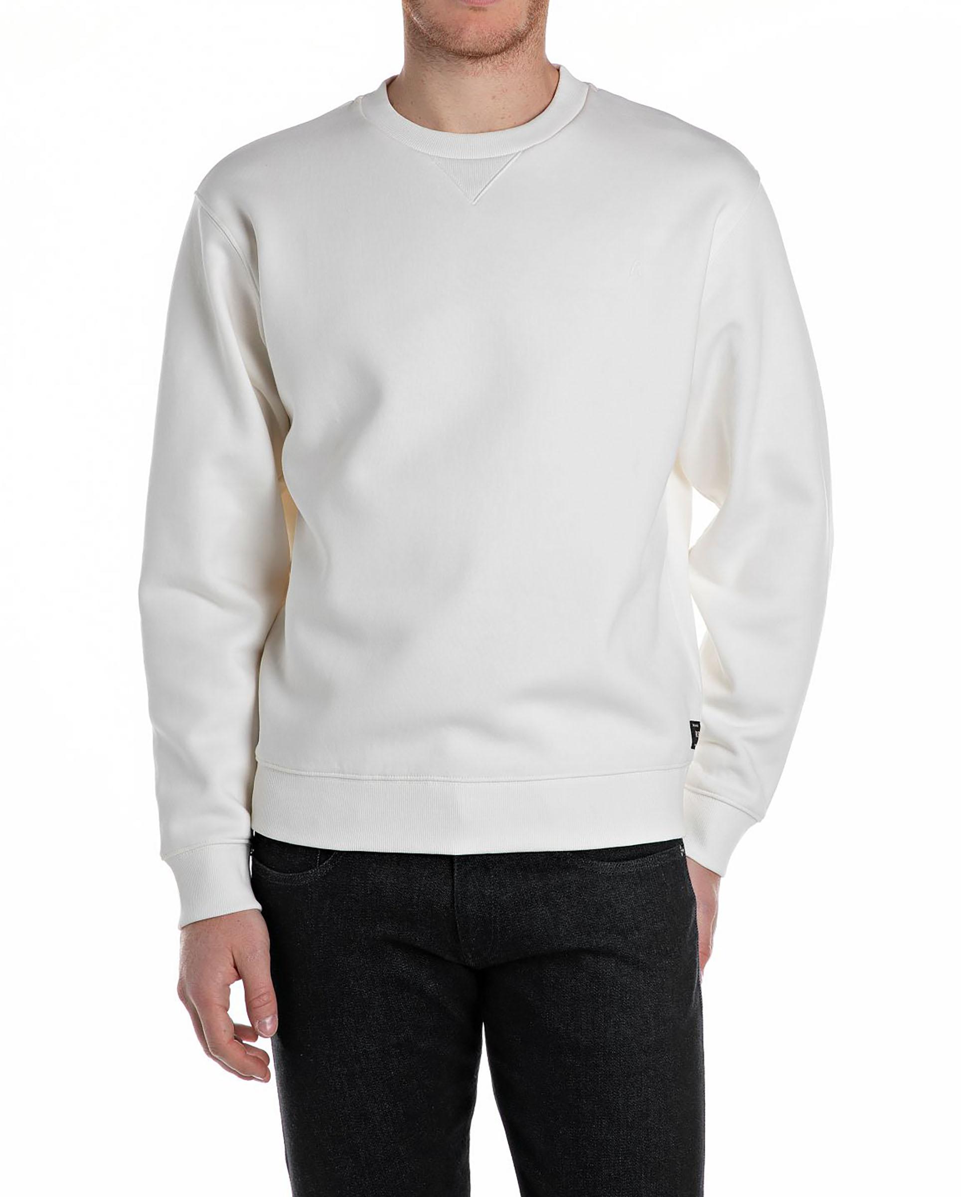 Sudadera de hombre básica de cuello redondo - Replay - Blanco Blanco-1