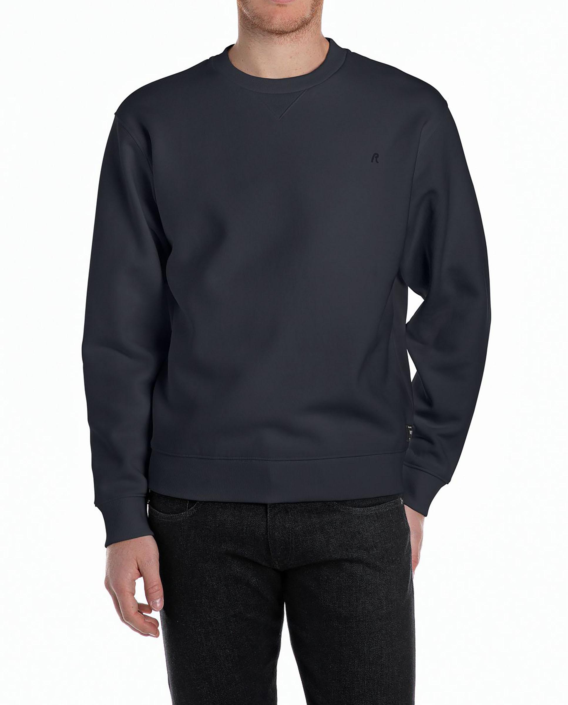 Sudadera de hombre básica de cuello redondo - Replay - Azul marino Azul marino-1
