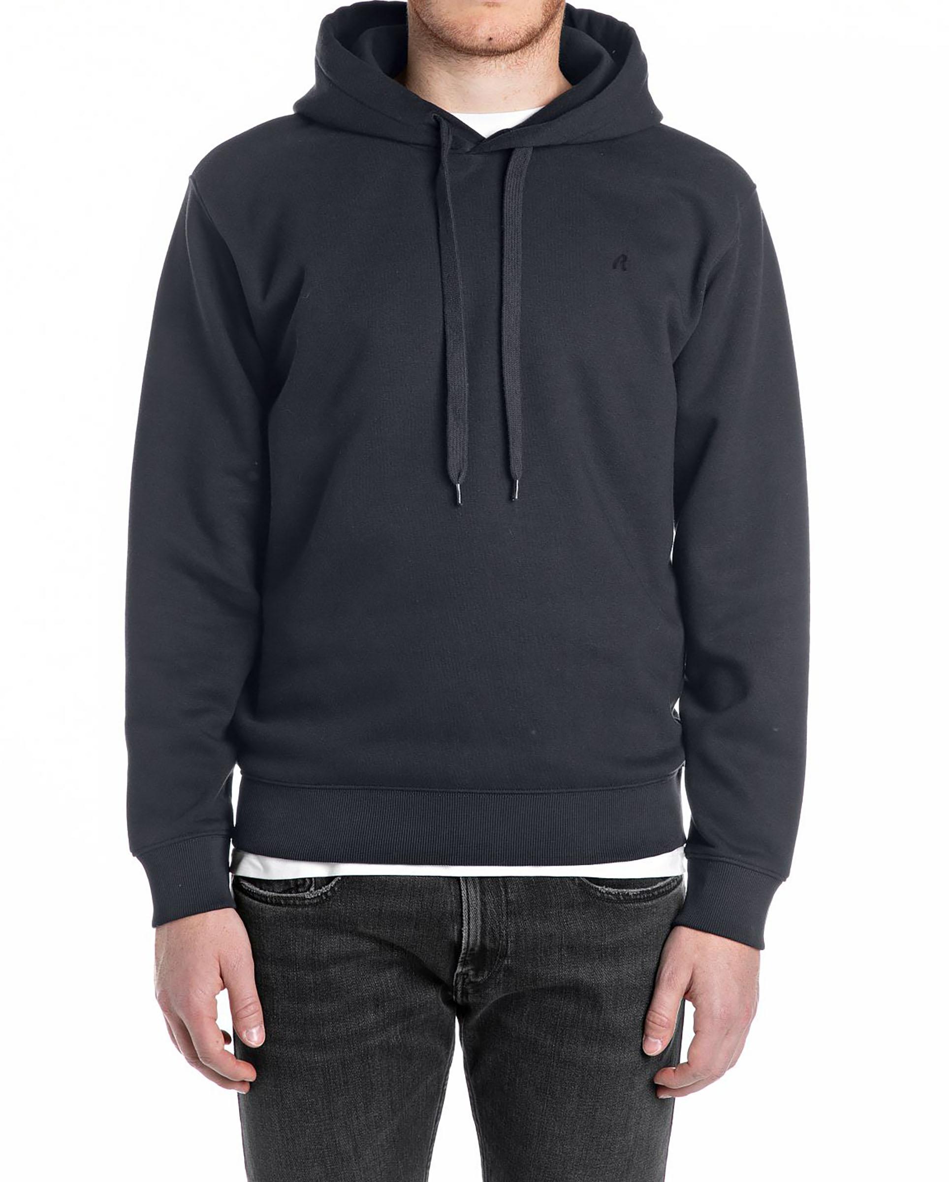 Sudadera de hombre básica con capucha - Replay - Azul marino Azul marino-1