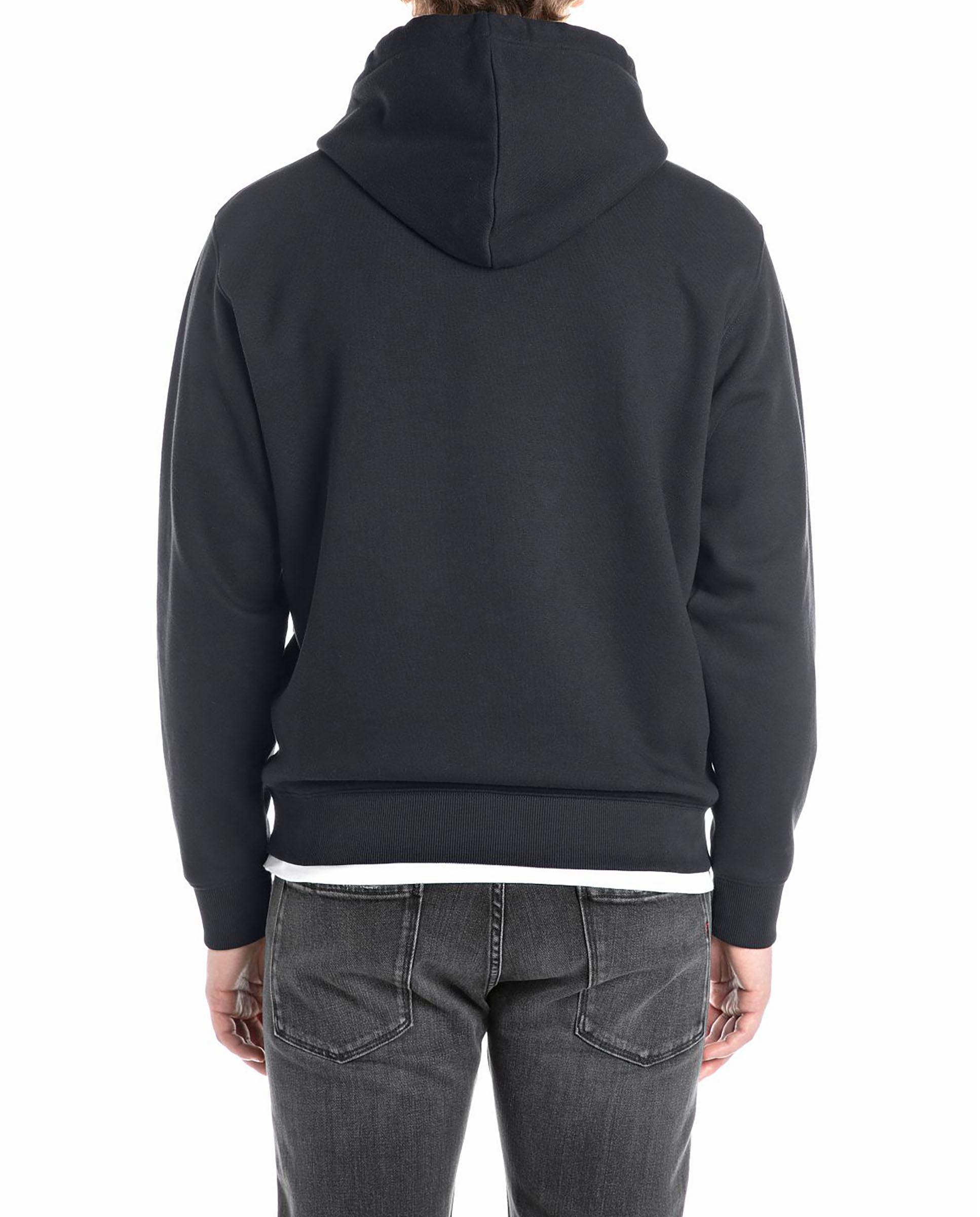 Sudadera de hombre básica con capucha - Replay - Azul marino Azul marino-2
