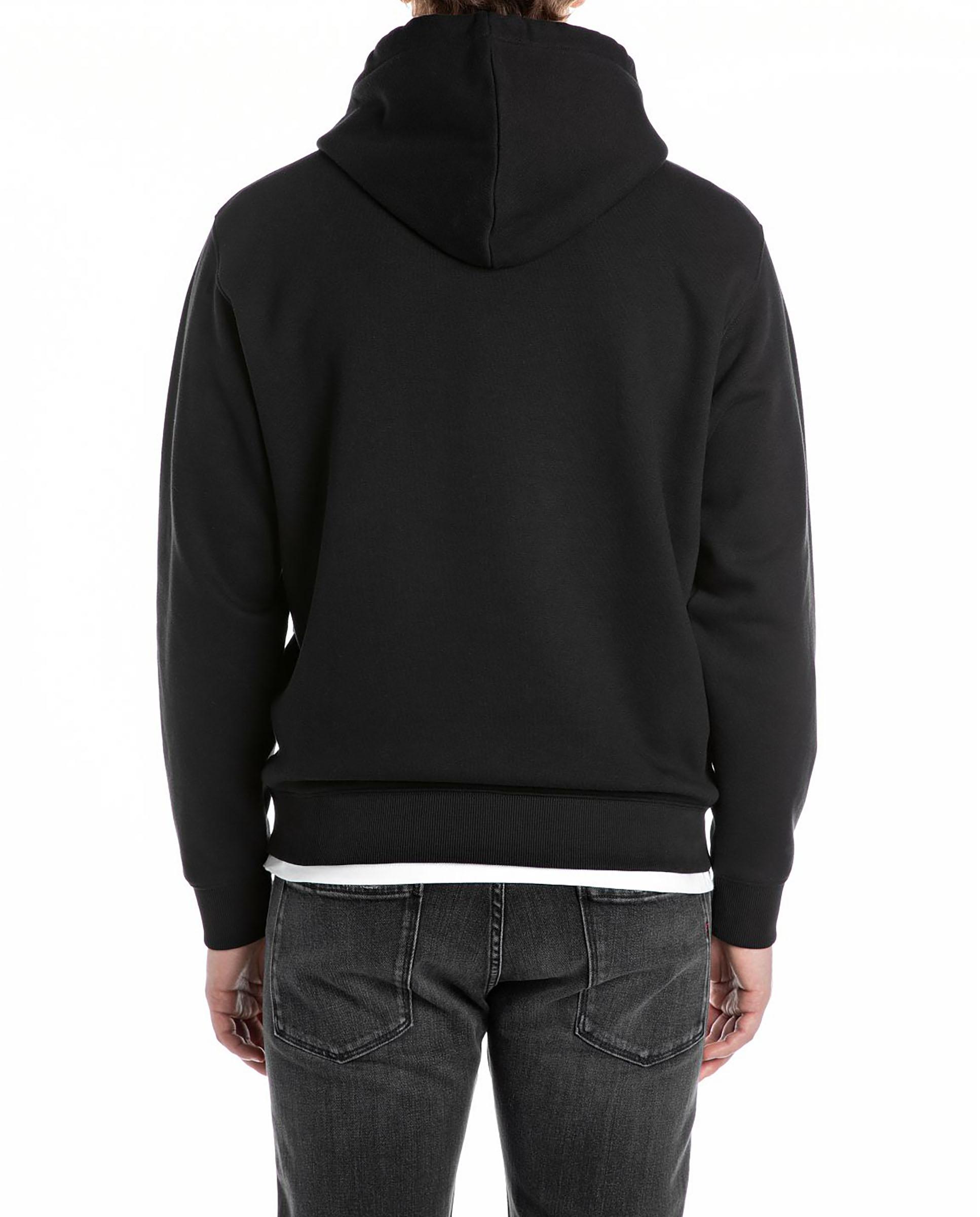 Sudadera de hombre básica con capucha - Replay - Negro Negro-2
