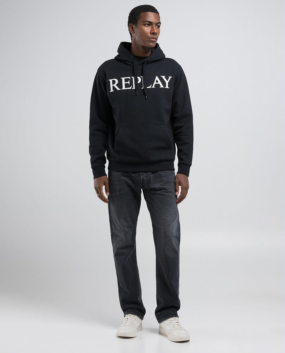 Sudadera de hombre con capucha y logo frontal · Replay · El Corte