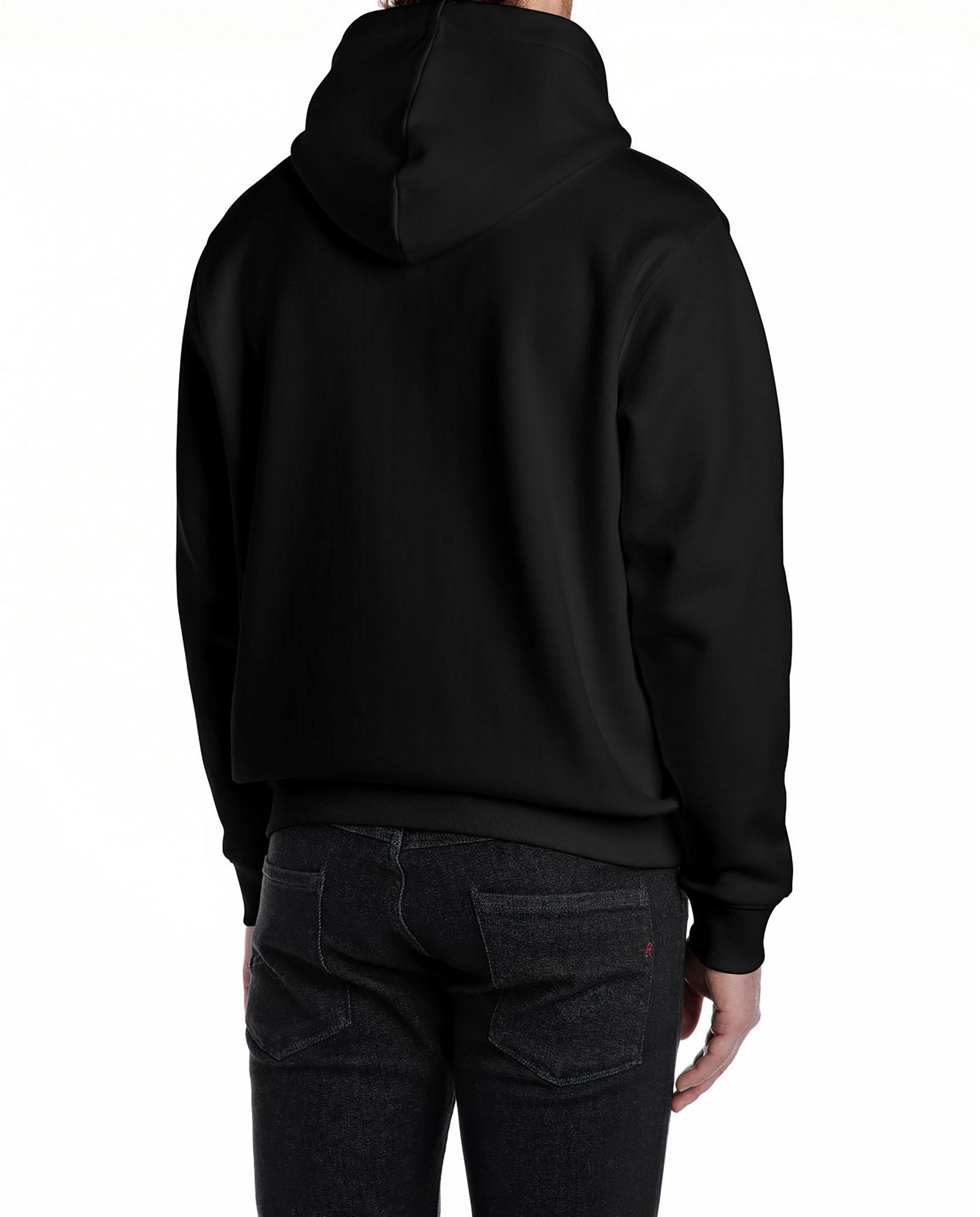 Sudadera de hombre con capucha y logo frontal - Replay - Negro Negro-2