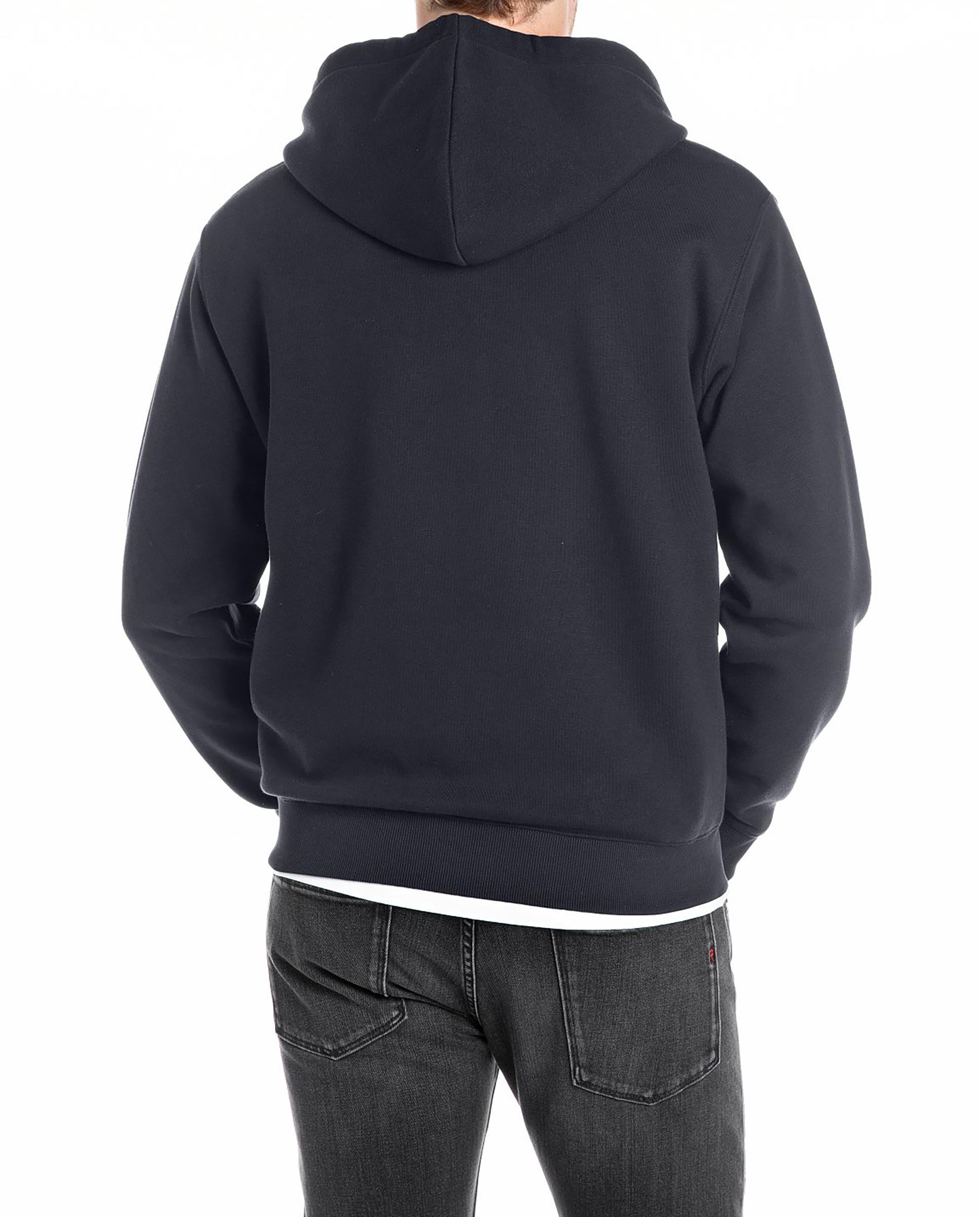 Sudadera de hombre con cremallera y capucha - Replay - Azul marino Azul marino-2