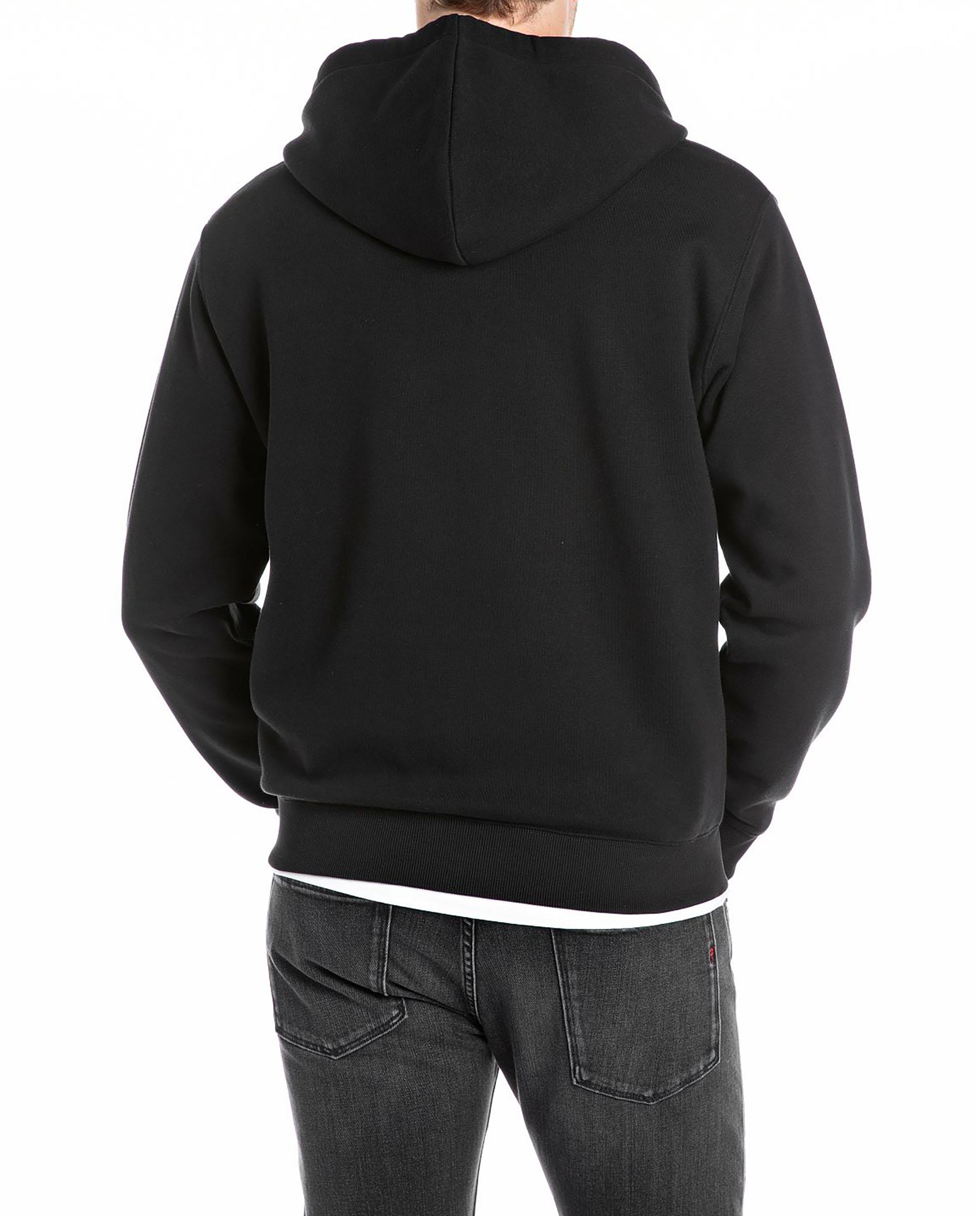 Sudadera de hombre con capucha y cremallera - Replay - Negro Negro-2