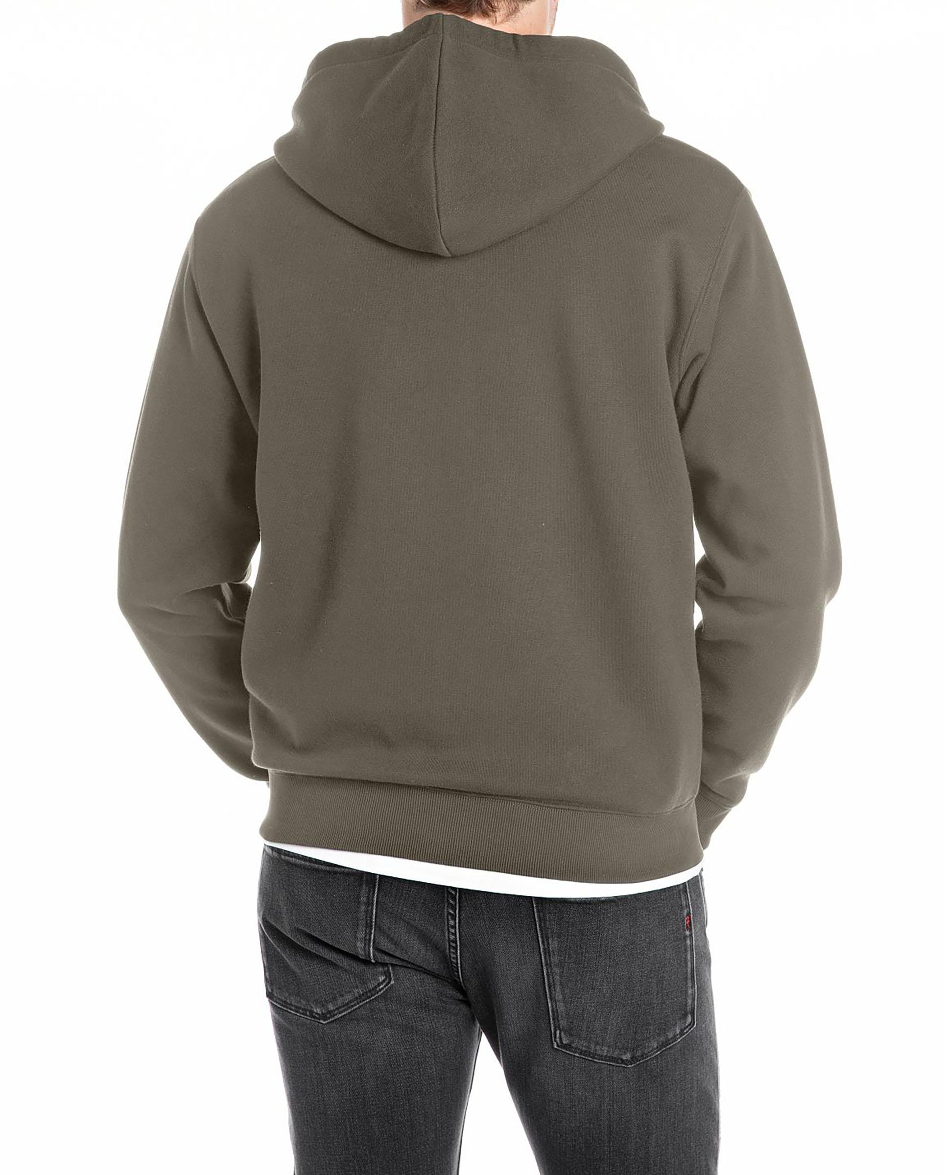 Sudadera de hombre con capucha y cremallera - Replay - Verde Verde-2