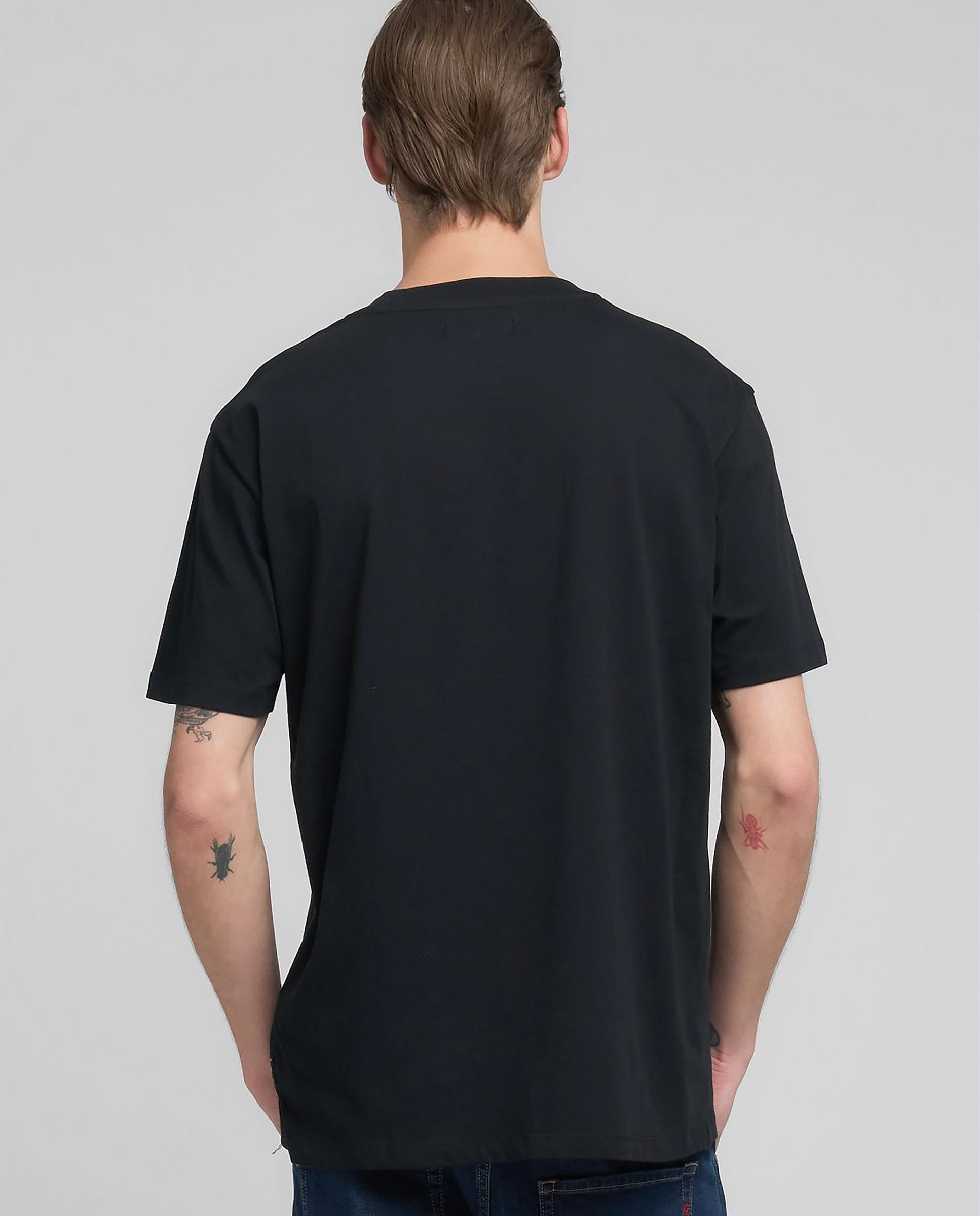 Camiseta de hombre de algodón de manga corta - Replay - Negro Negro-3