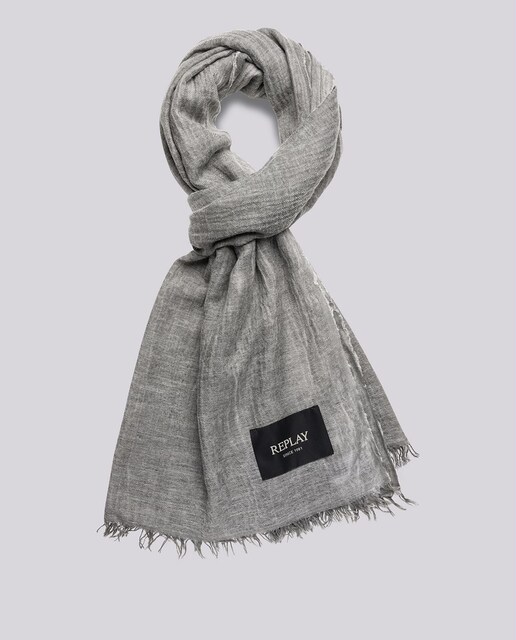 Imagen 0 de Bufanda unisex con flecos con logo