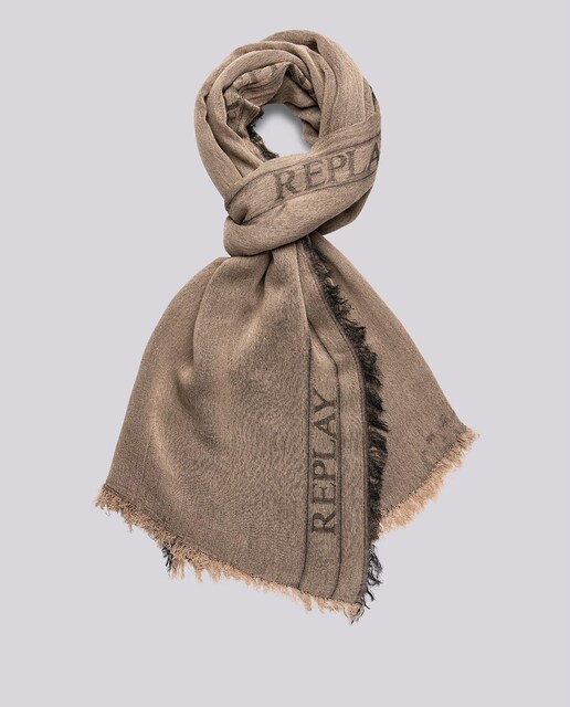 Imagen 0 de Bufanda unisex con flecos con logo