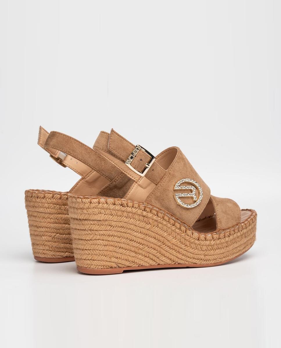 Sandalias de cuña de mujer con tacón de esparto · Replay · El - Main Image