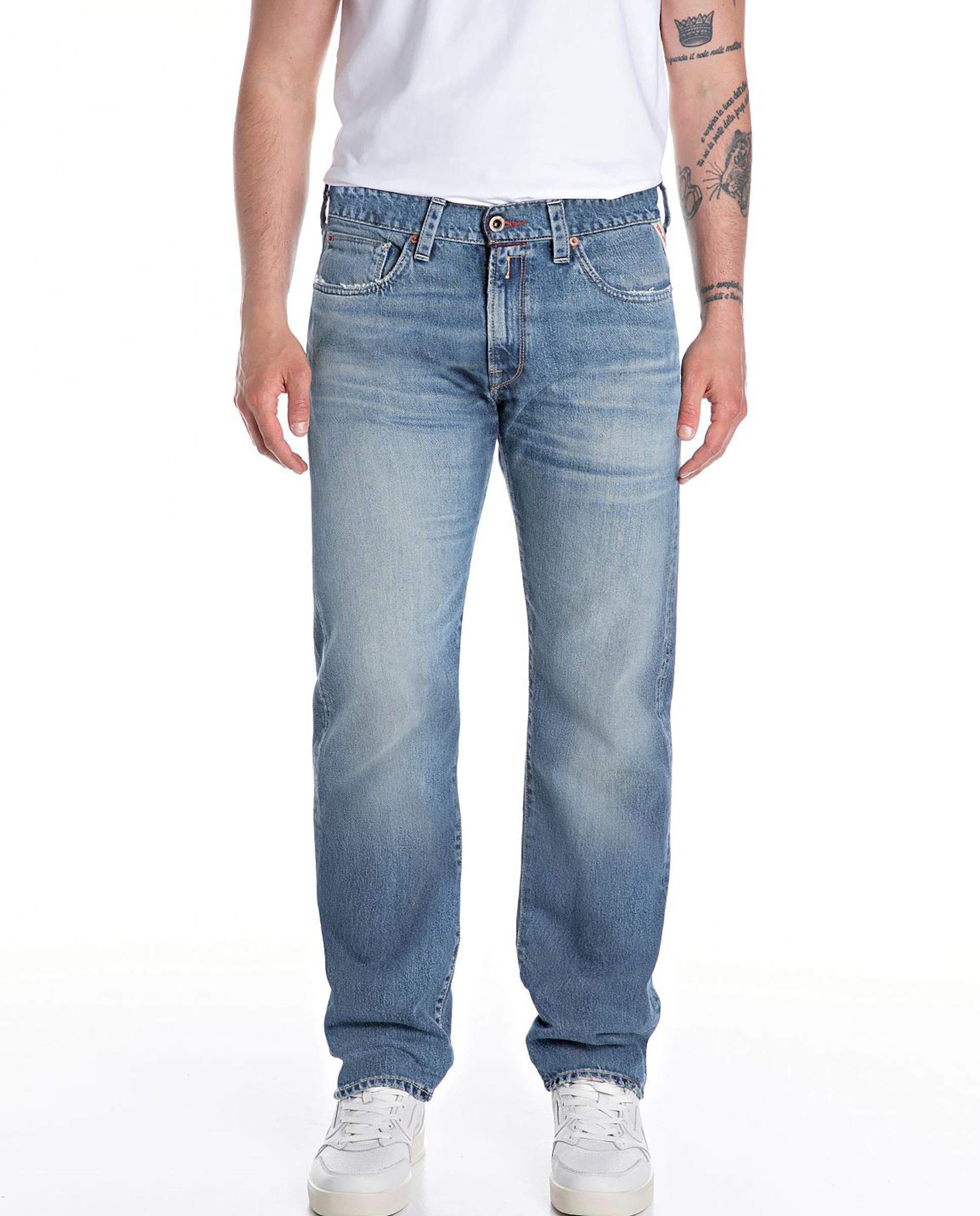 Replay - Vaquero de hombre regular estilo cinco bolsillos.