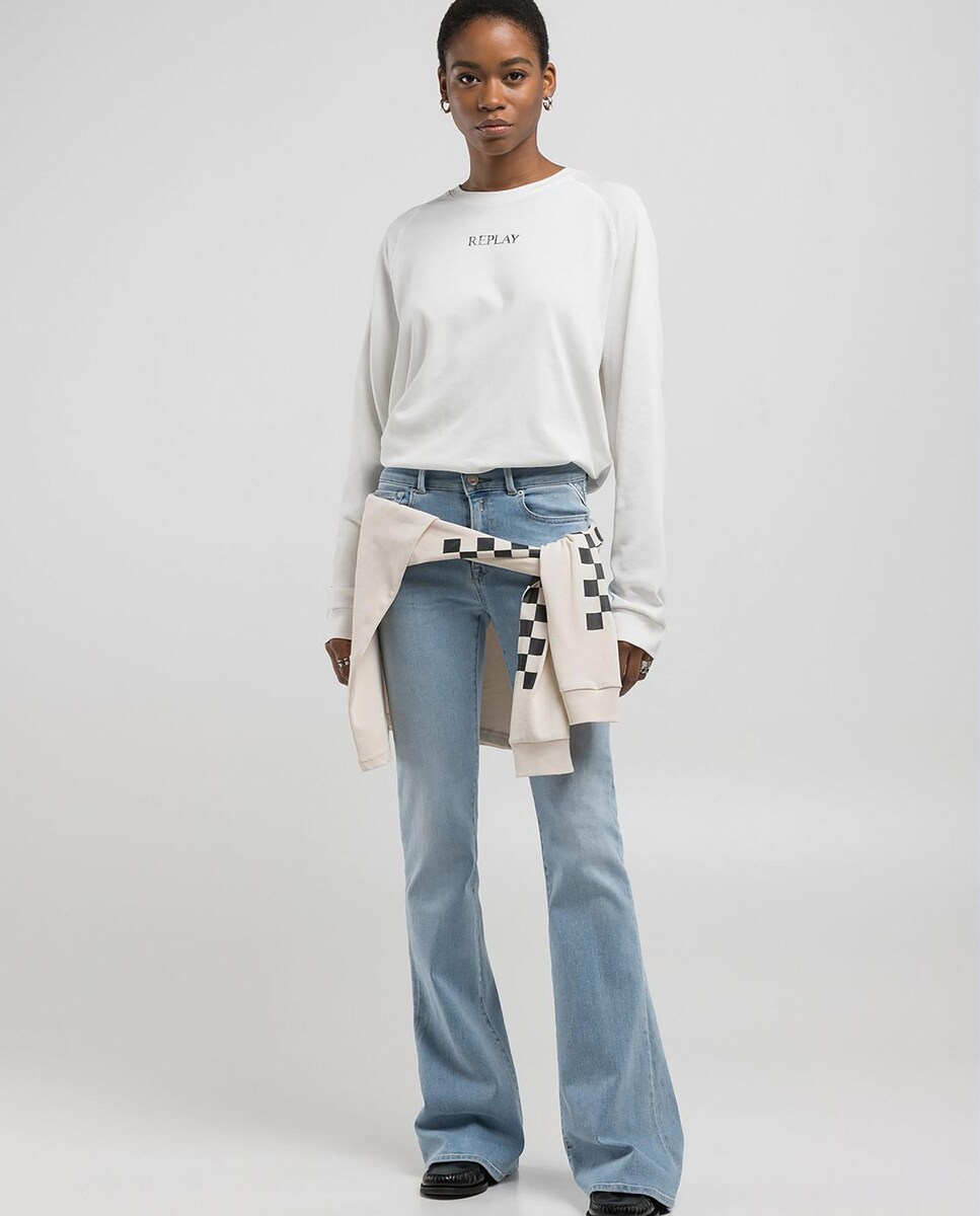 Vaqueros de mujer acampanados con bolsillos · Replay · El Corte Inglés