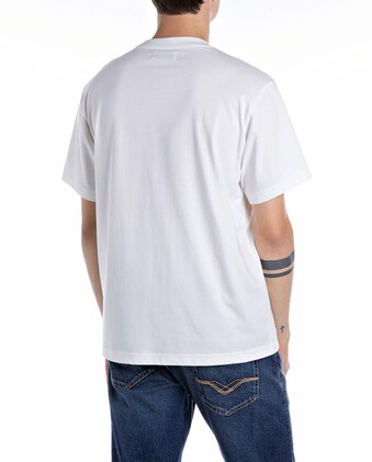 SUPERDRY Polera Cuello Redondo Clásico, Mangas Cortas Y Un Estampado Grafico Texturizado Hombre