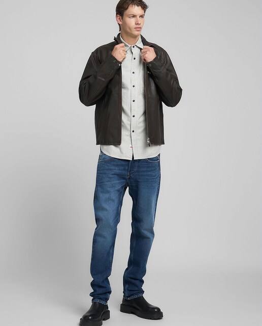 Imagen 0 de Vaqueros de hombre rectos cinco bolsillos