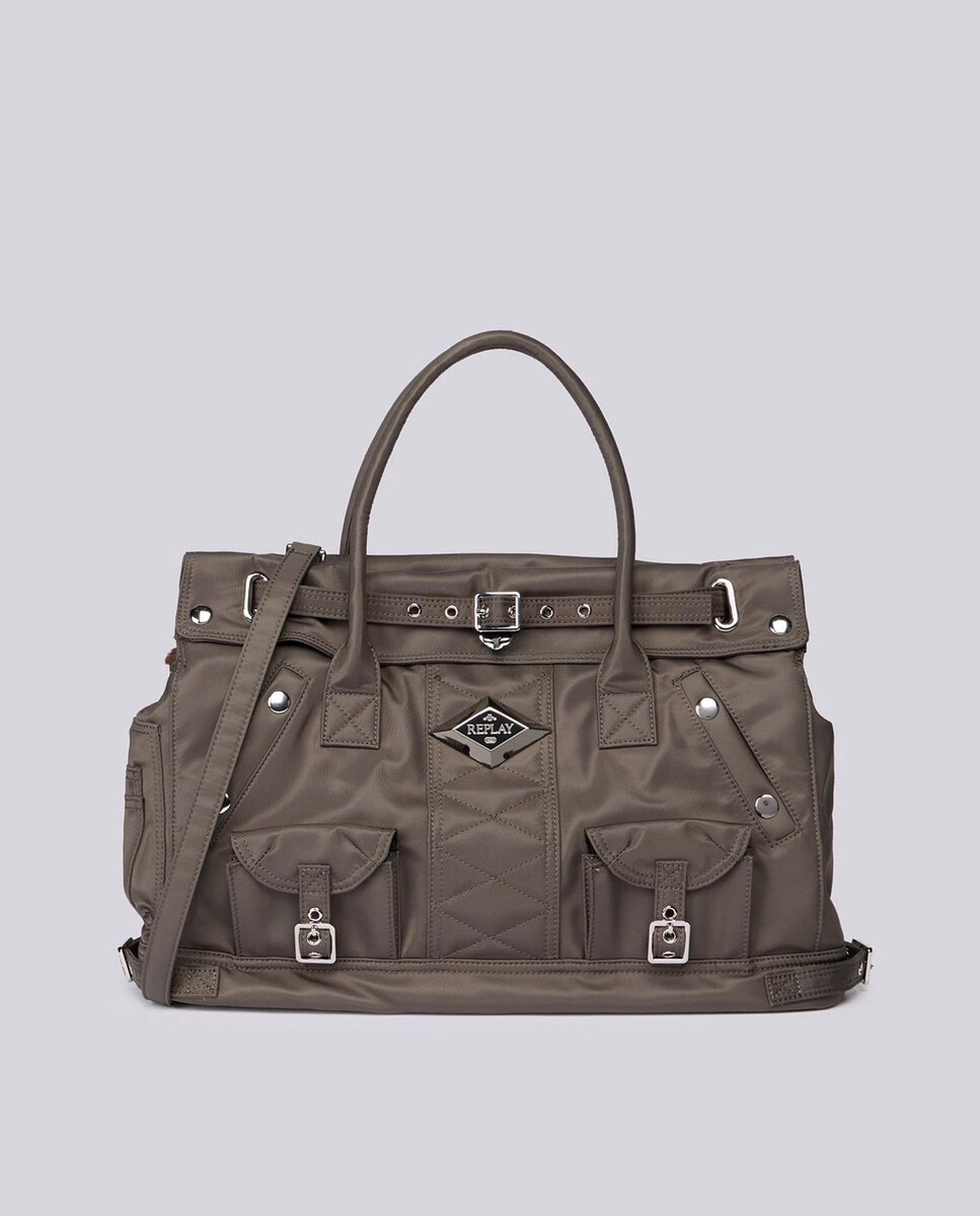 Bolso de mano con bolsillos y asa bandolera extraíble · Replay