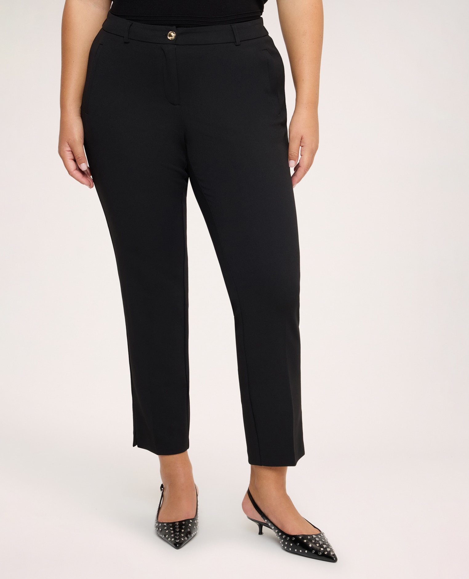 Pantalones de mujer new york en tejido elástico para una comodidad que dura todo el día - Fiorella Rubino - Negro Negro-3