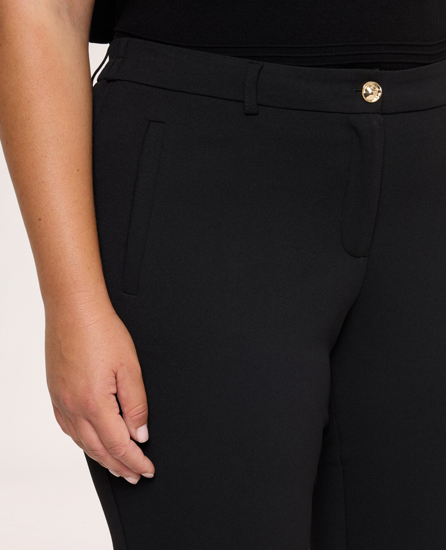 Pantalones de mujer new york en tejido elástico para una comodidad que dura todo el día - Fiorella Rubino - Negro Negro-4