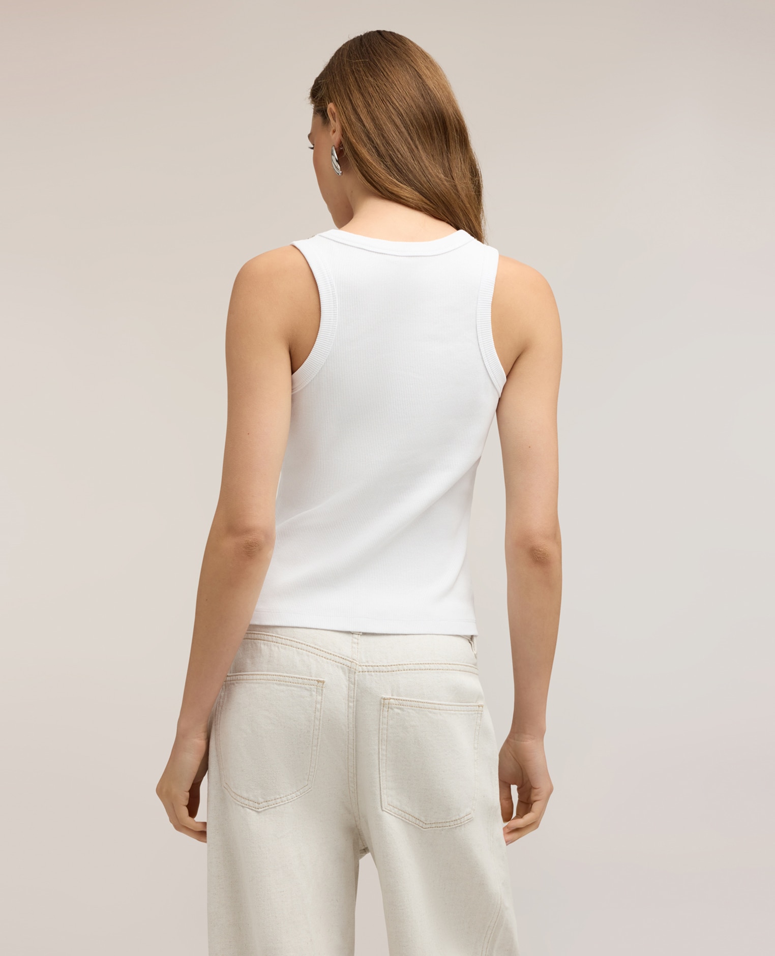 Top de mujer con strass en el escote ajuste slim de hombro ancho - Motivi - Burdeos Blanco-2