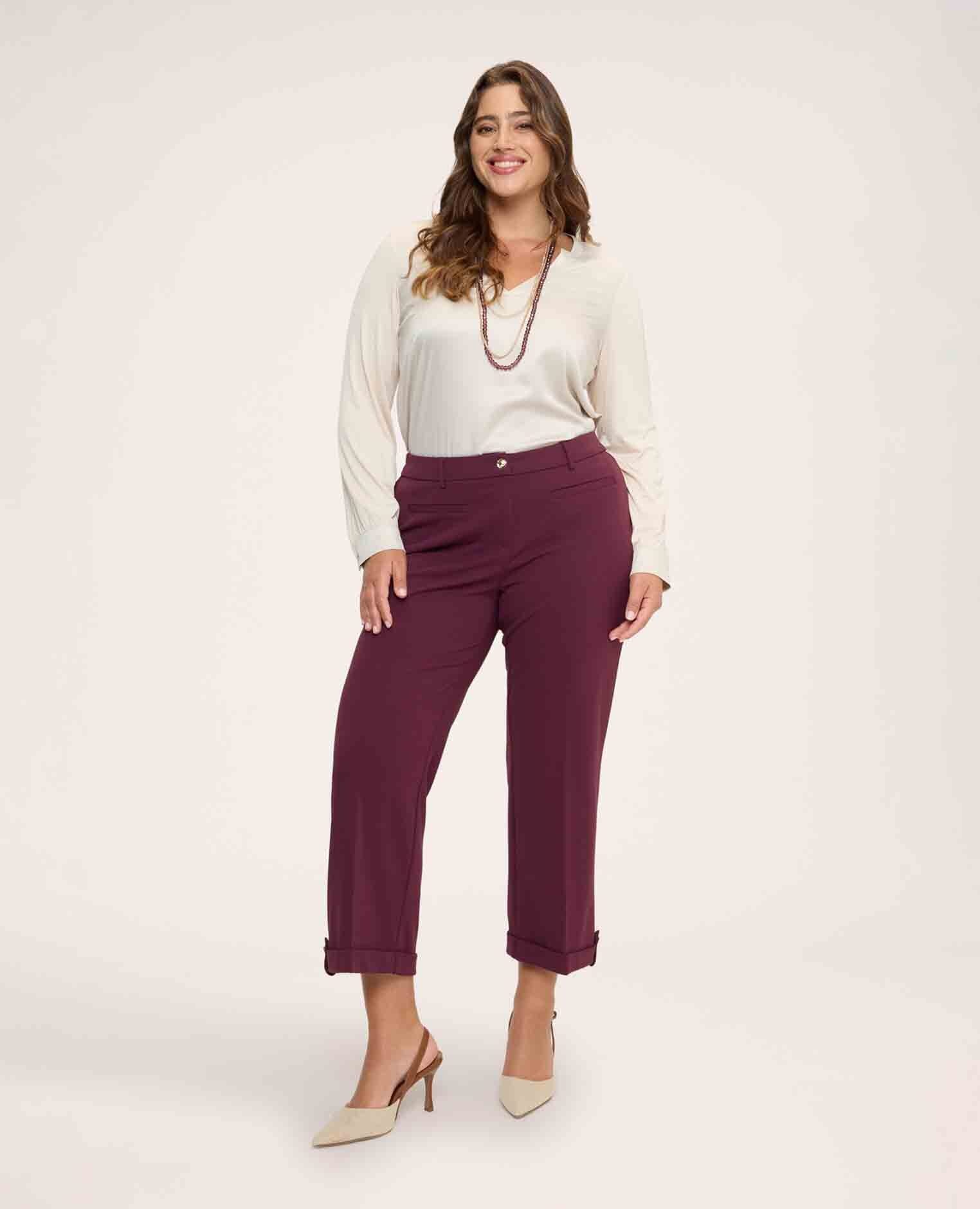 Imagen 3 de Camiseta de mujer bimaterial en raso y jersey tejido bimaterial en mezcla de viscosa que combina raso y jersey - Fiorella Rubino - Beige Beige
