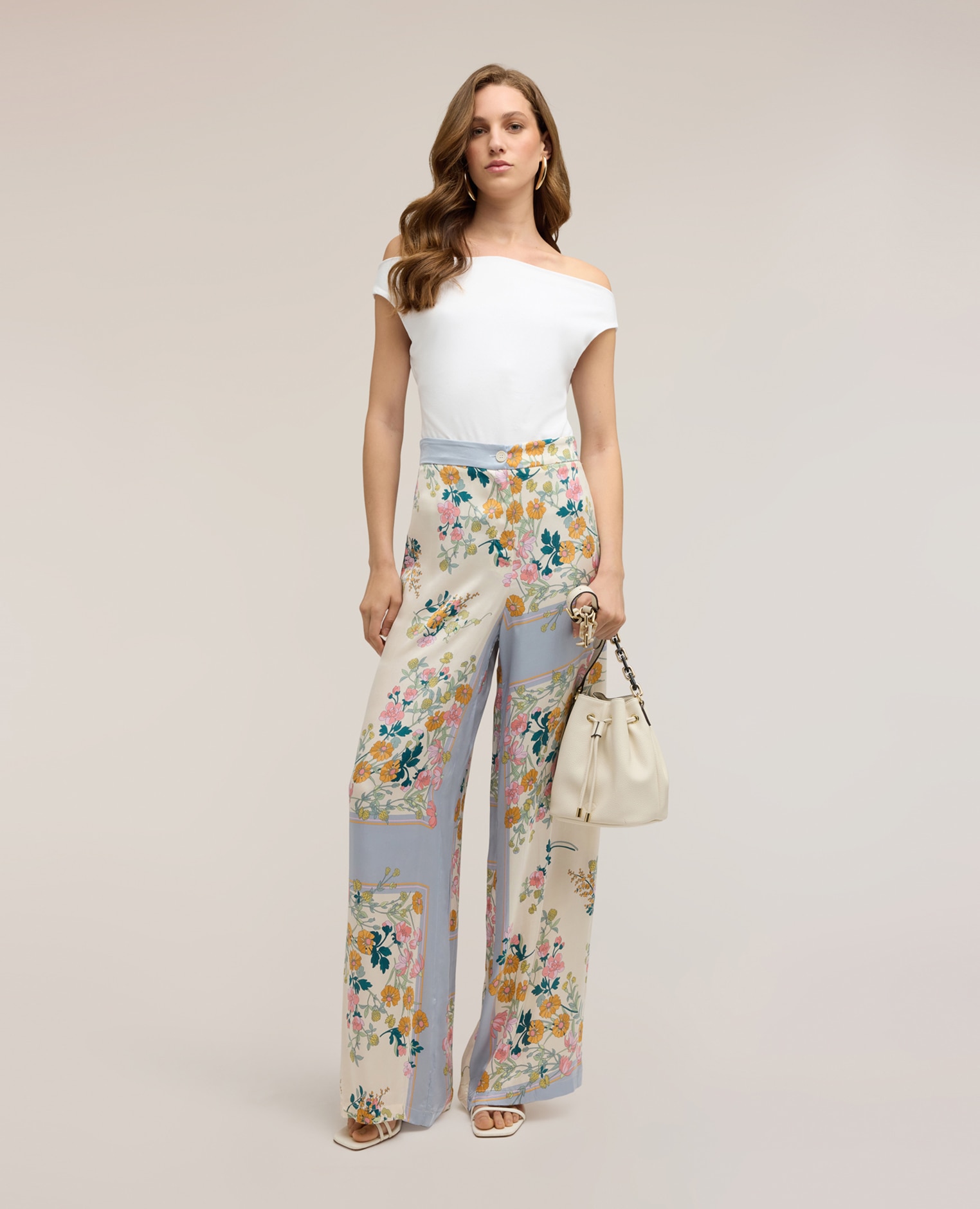 Top de mujer off-shoulders ajuste entallado - Motivi - Blanco Blanco-3