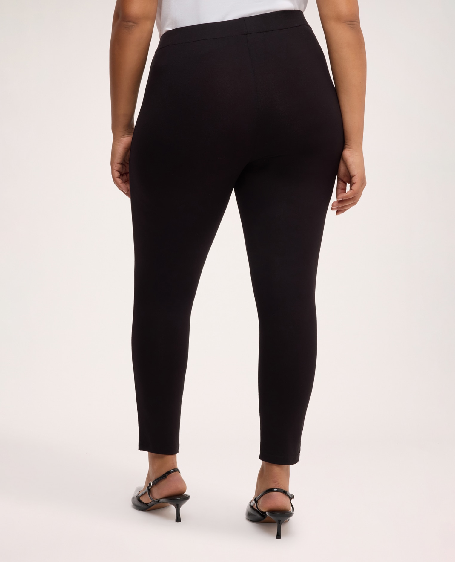 Leggings de mujer de punto de viscosa ajuste para el máximo confort - Fiorella Rubino - Negro Negro-2