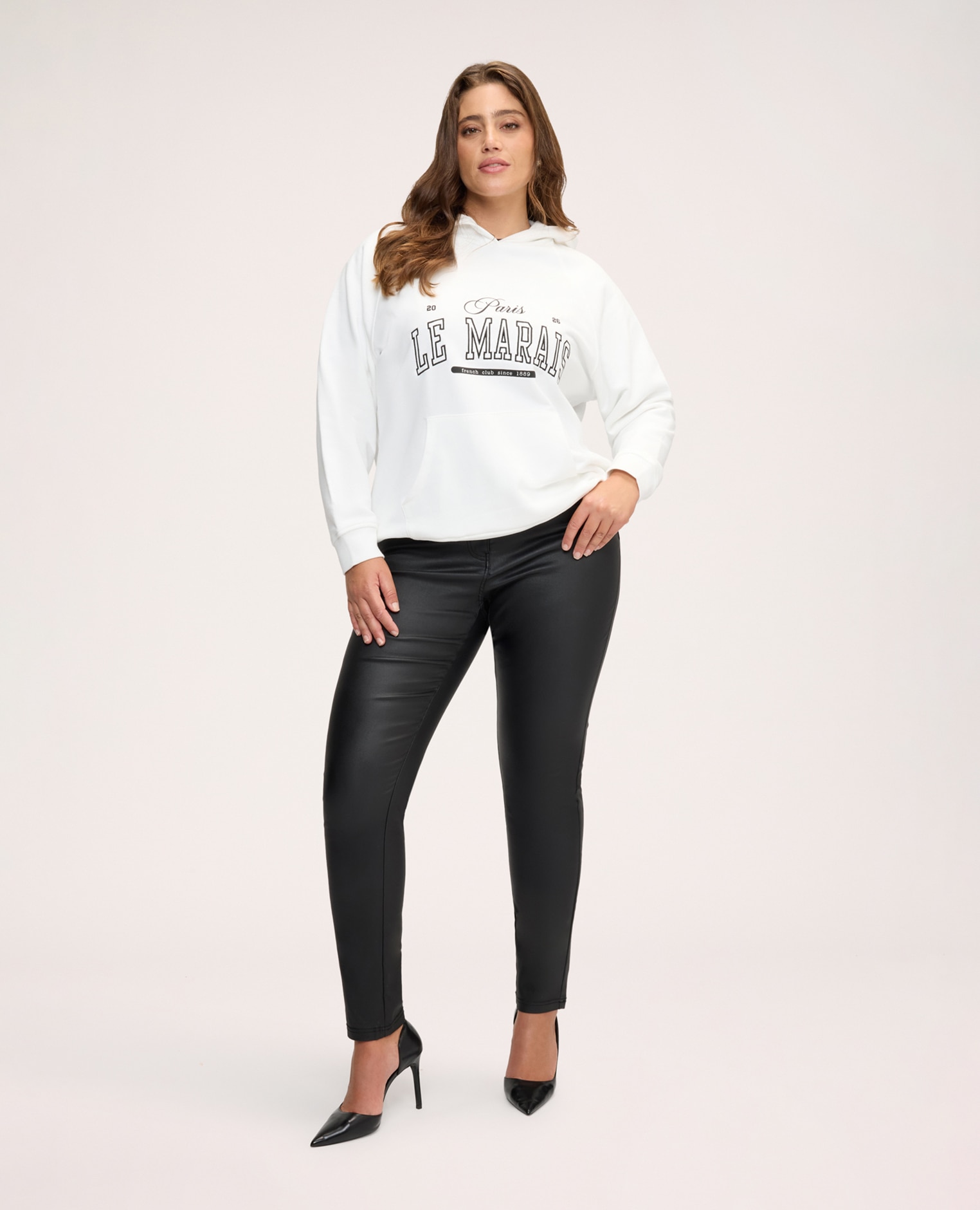 Imagen 0 de Pantalones de mujer skinny efecto engomado ajuste y diseño para el máximo confort Negro
