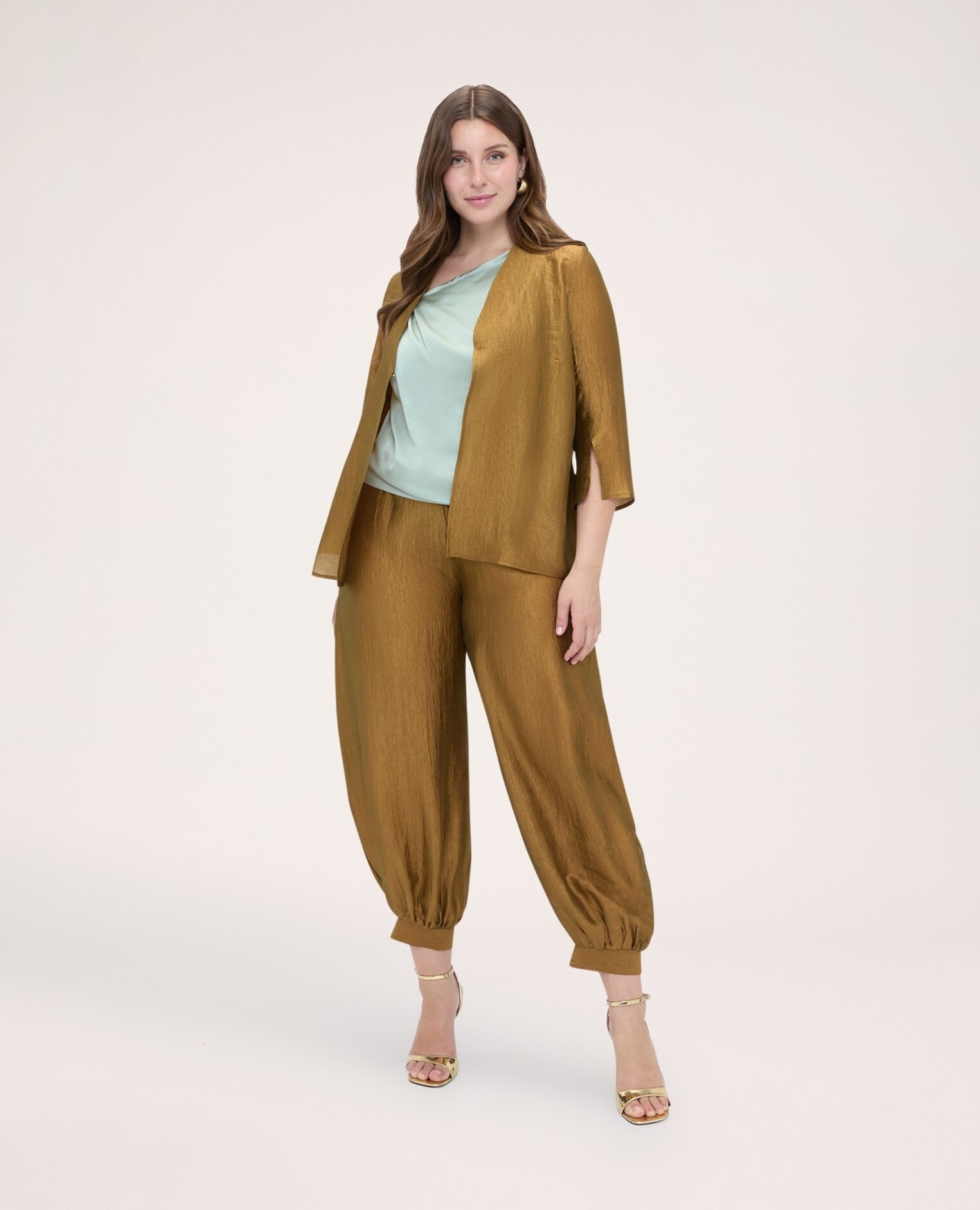 Imagen 0 de Pantalones de mujer balloon con arabesco mood arabesco Oro