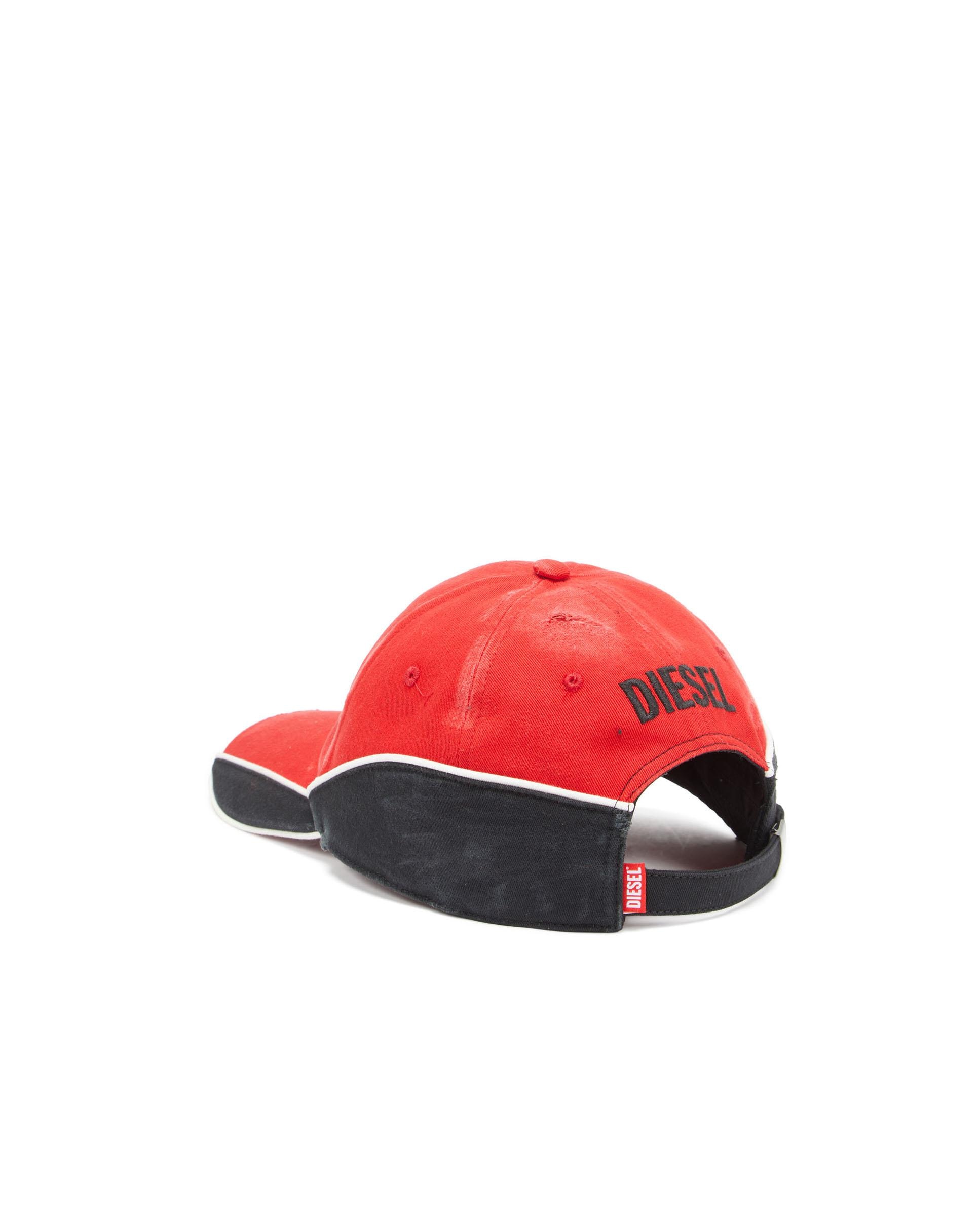 Gorra de hombre de algodón con logotipo - Diesel - Rojo Rojo-3
