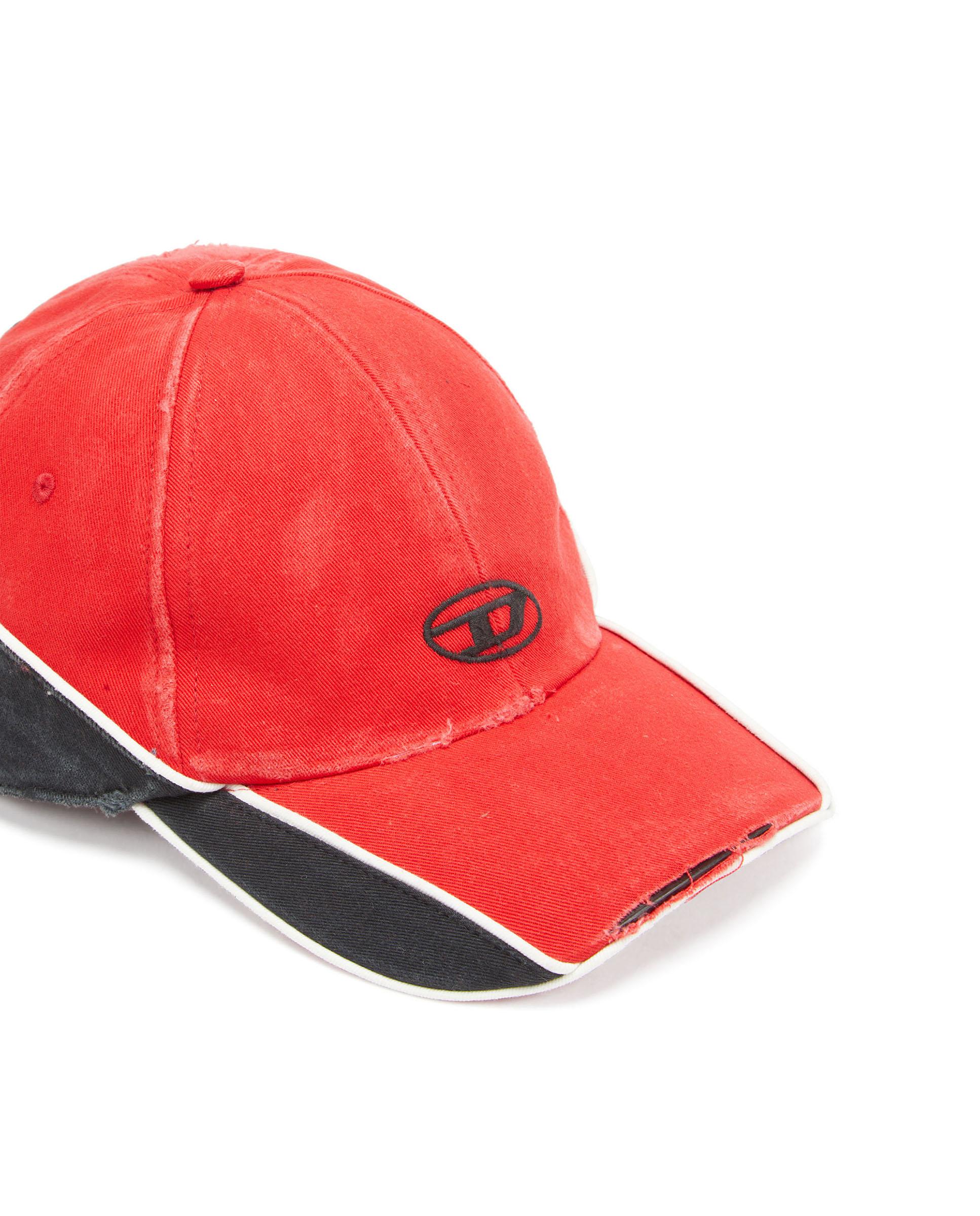 Gorra de hombre de algodón con logotipo - Diesel - Rojo Rojo-2